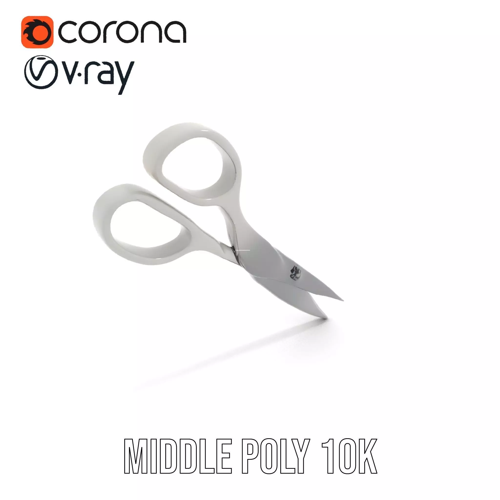 Sleek Stainless Scissors model pack Low-poly 3D model_14