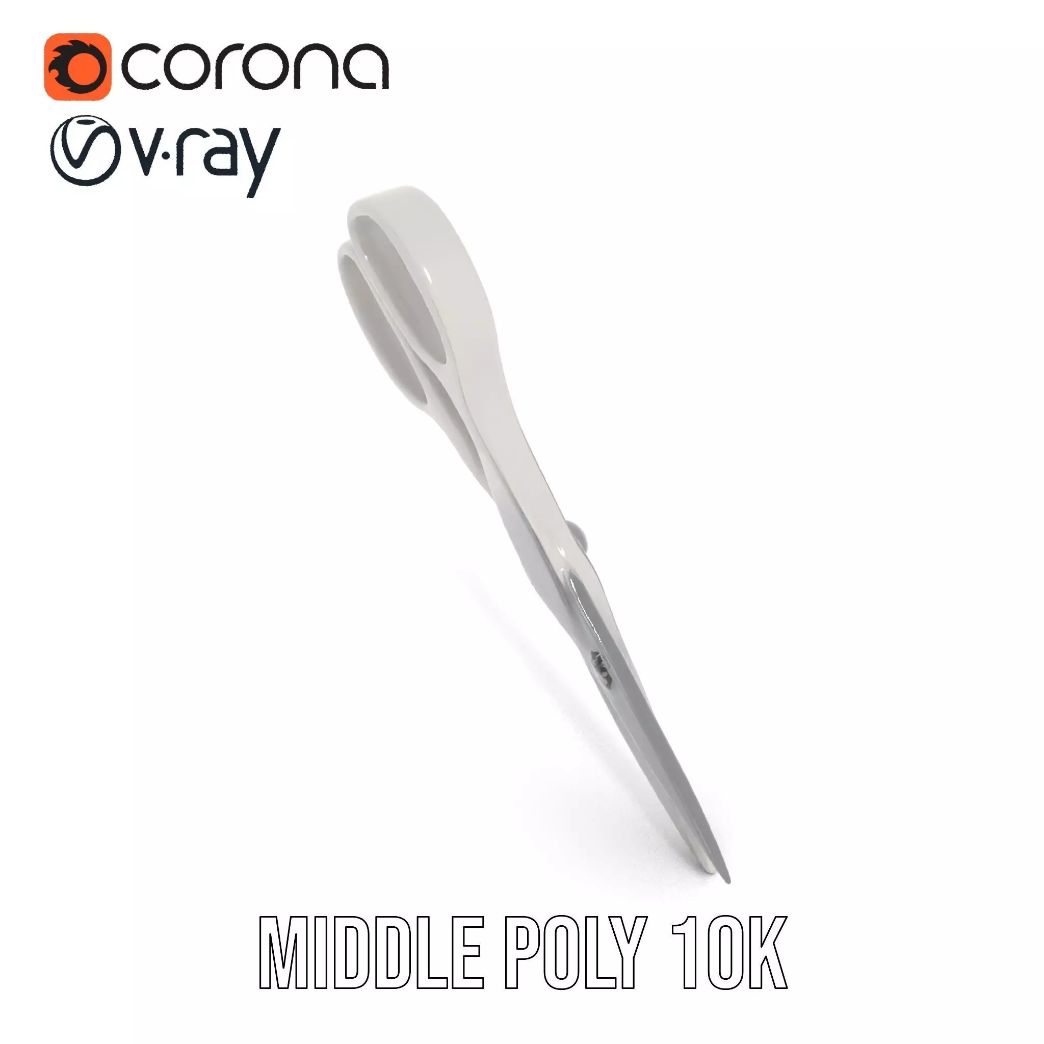 Sleek Stainless Scissors model pack Low-poly 3D model_25