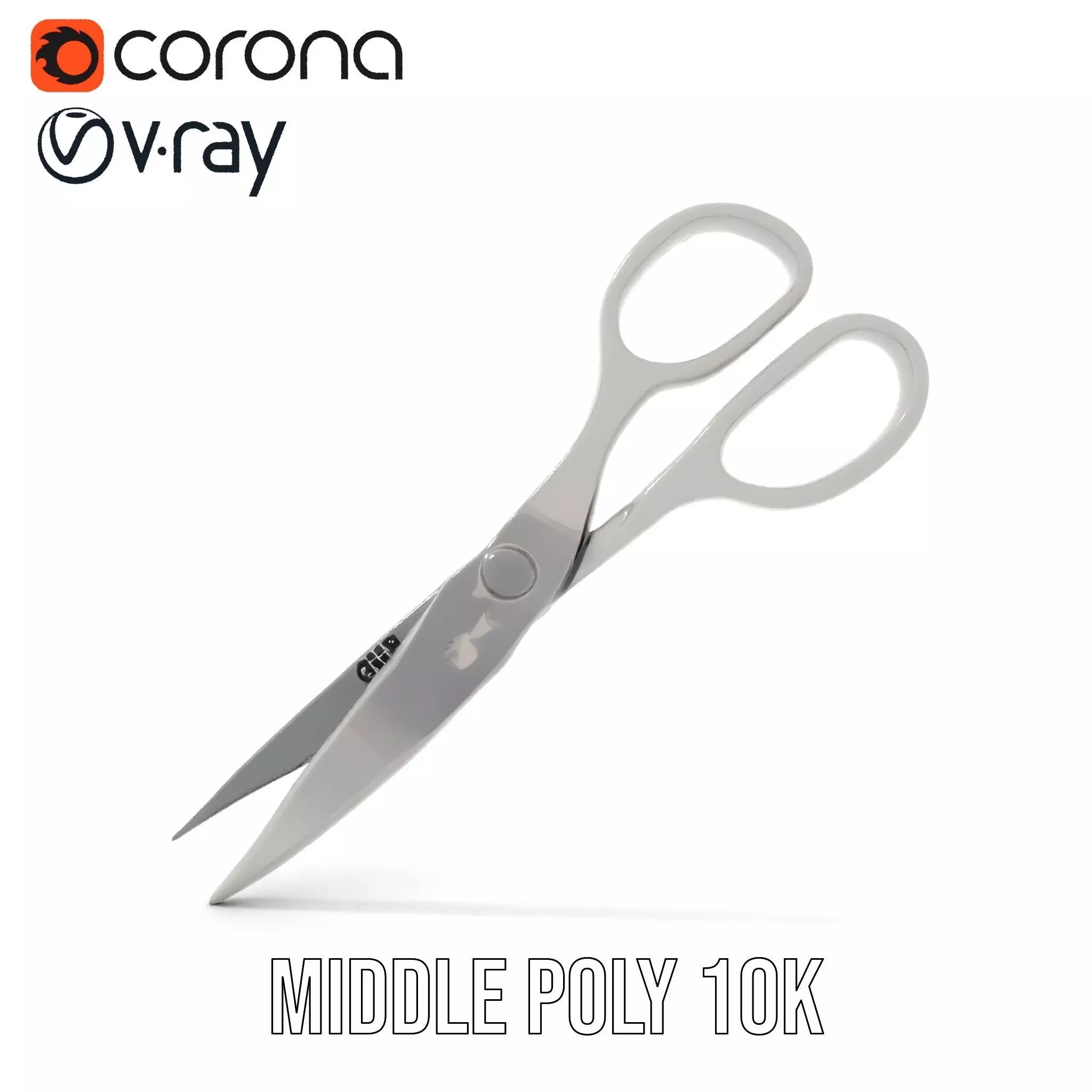 Sleek Stainless Scissors model pack Low-poly 3D model_12