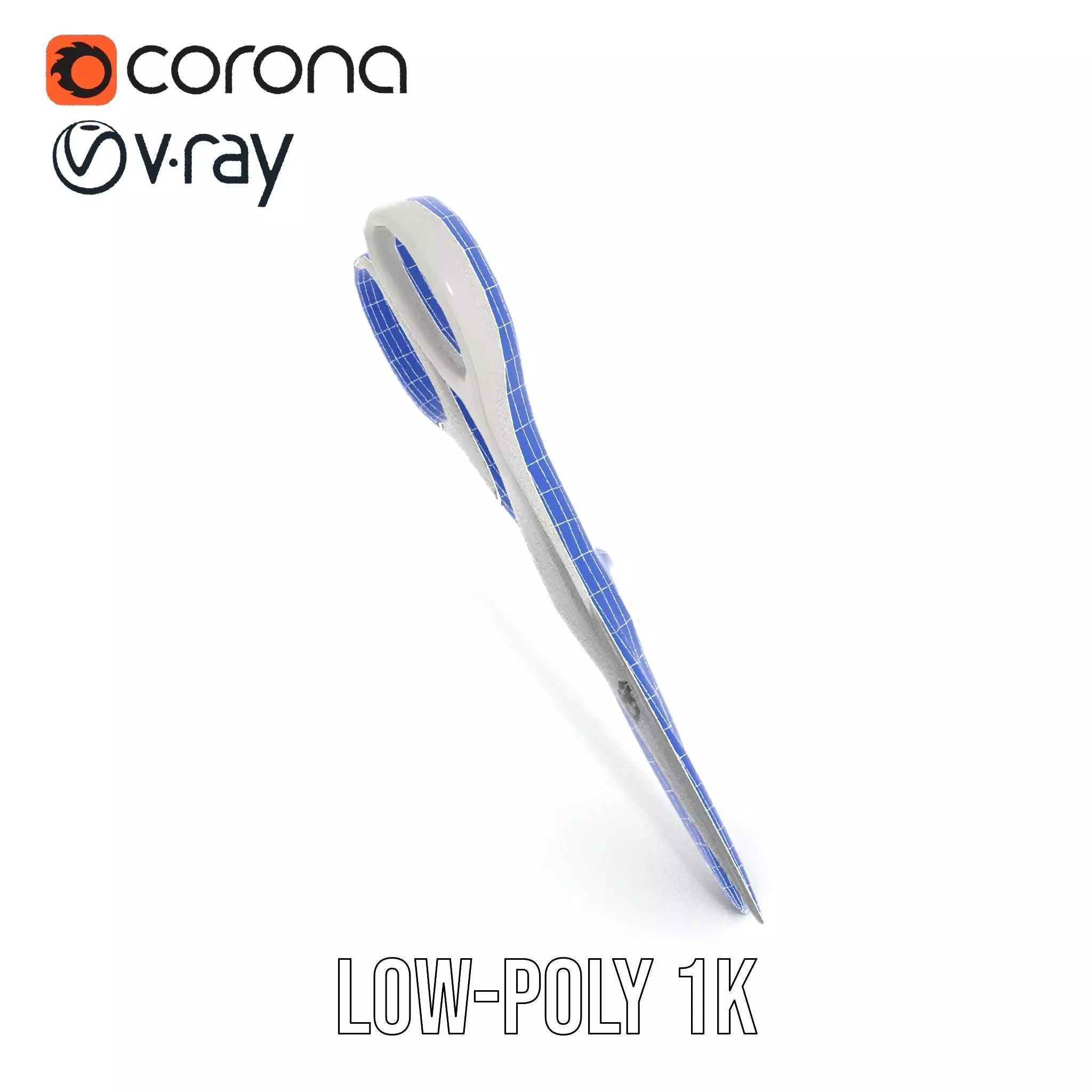 Sleek Stainless Scissors model pack Low-poly 3D model_29