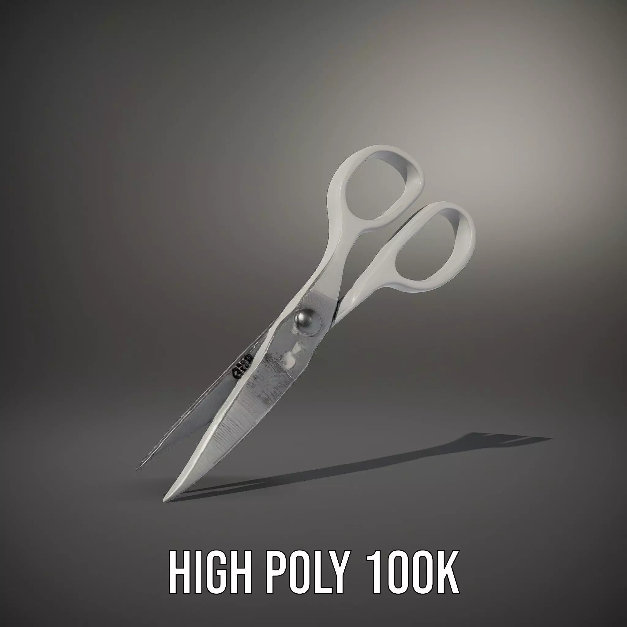 Sleek Stainless Scissors model pack Low-poly 3D model_9