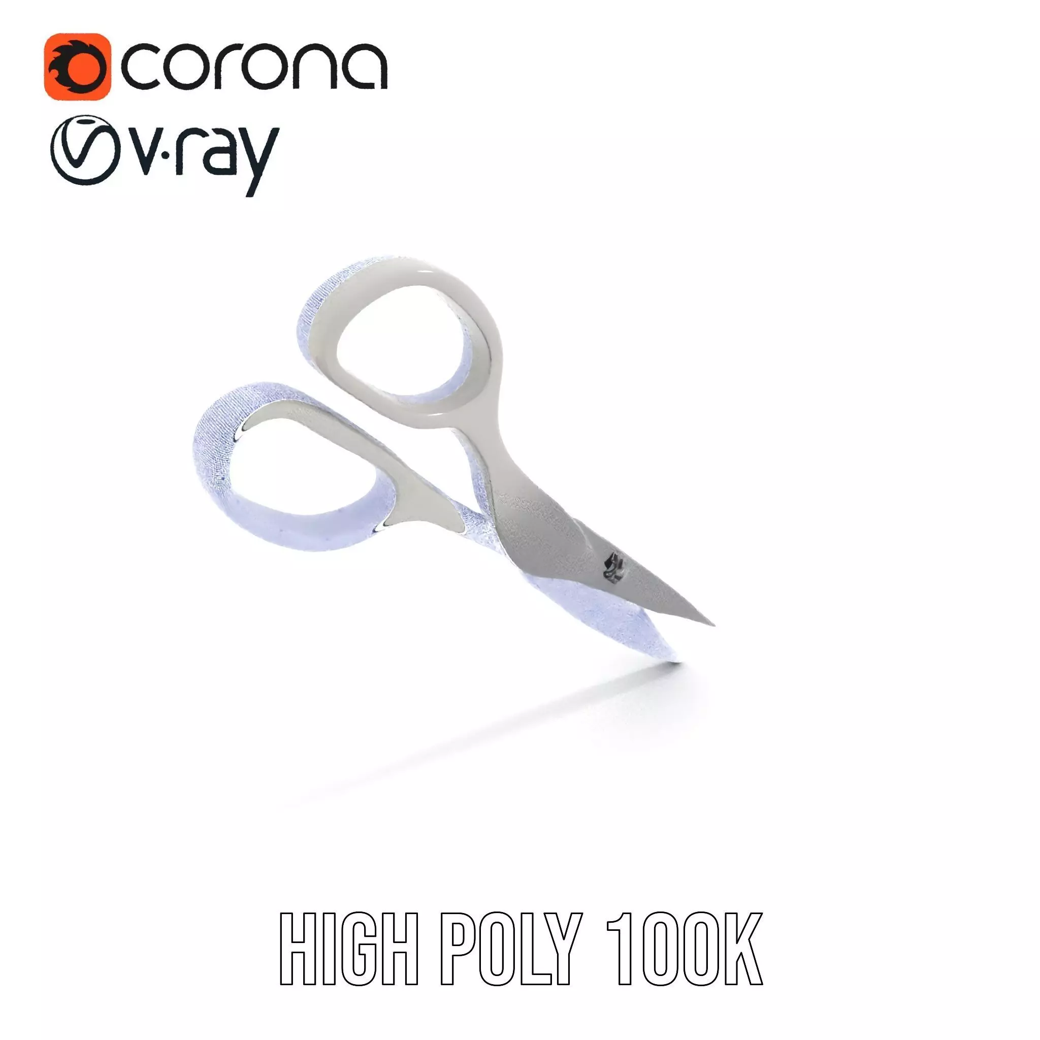 Sleek Stainless Scissors model pack Low-poly 3D model_35