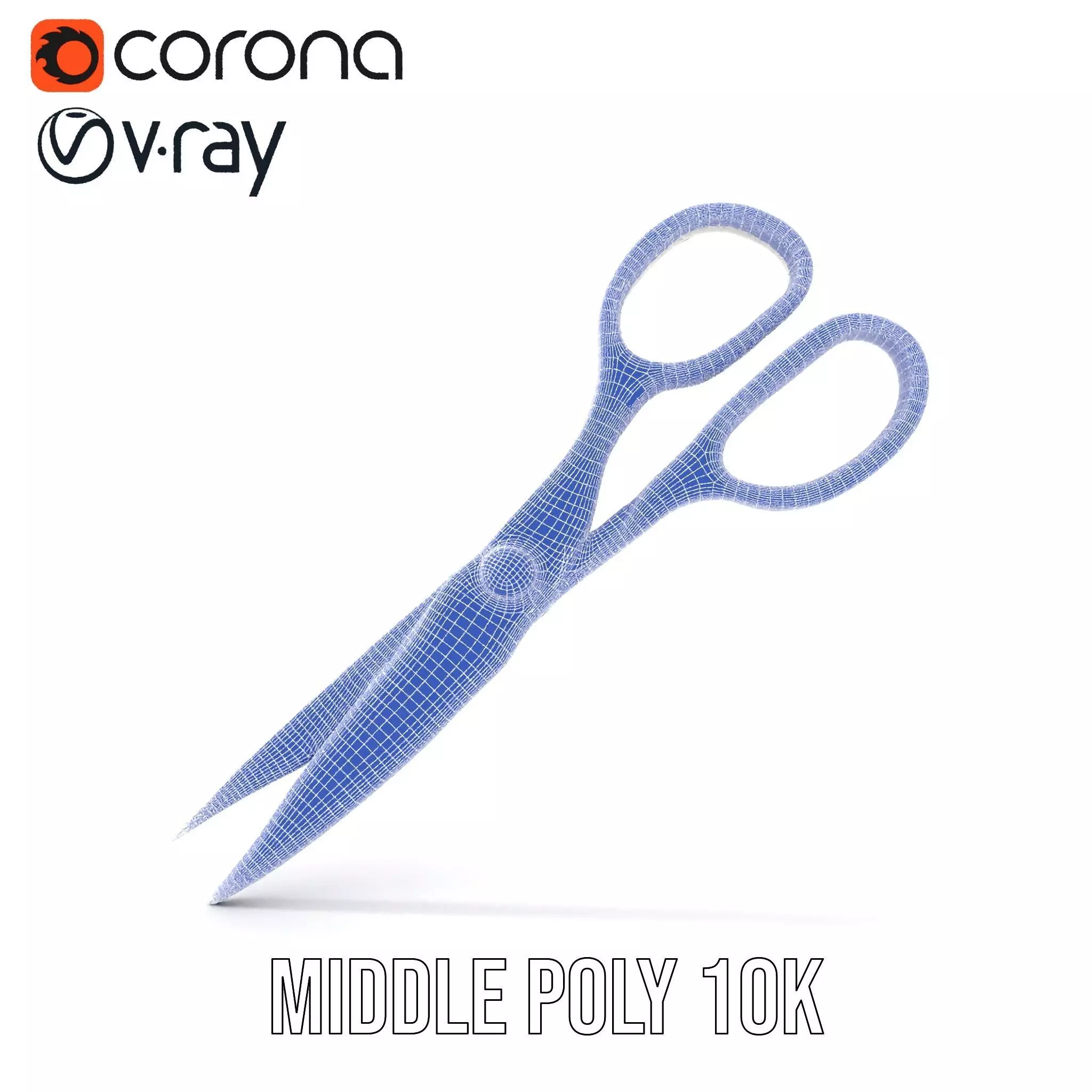 Sleek Stainless Scissors model pack Low-poly 3D model_30