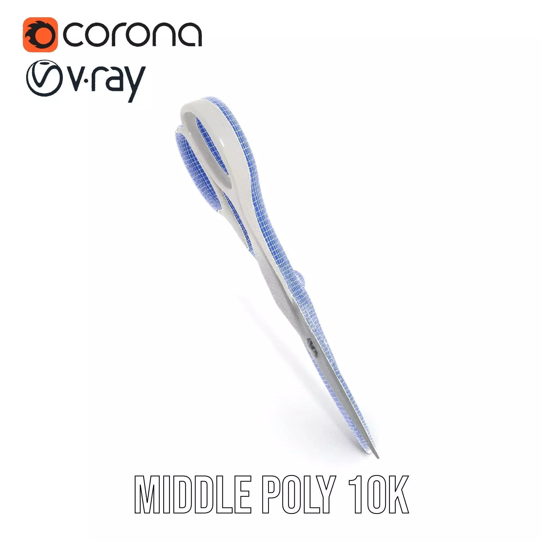 Sleek Stainless Scissors model pack Low-poly 3D model_22