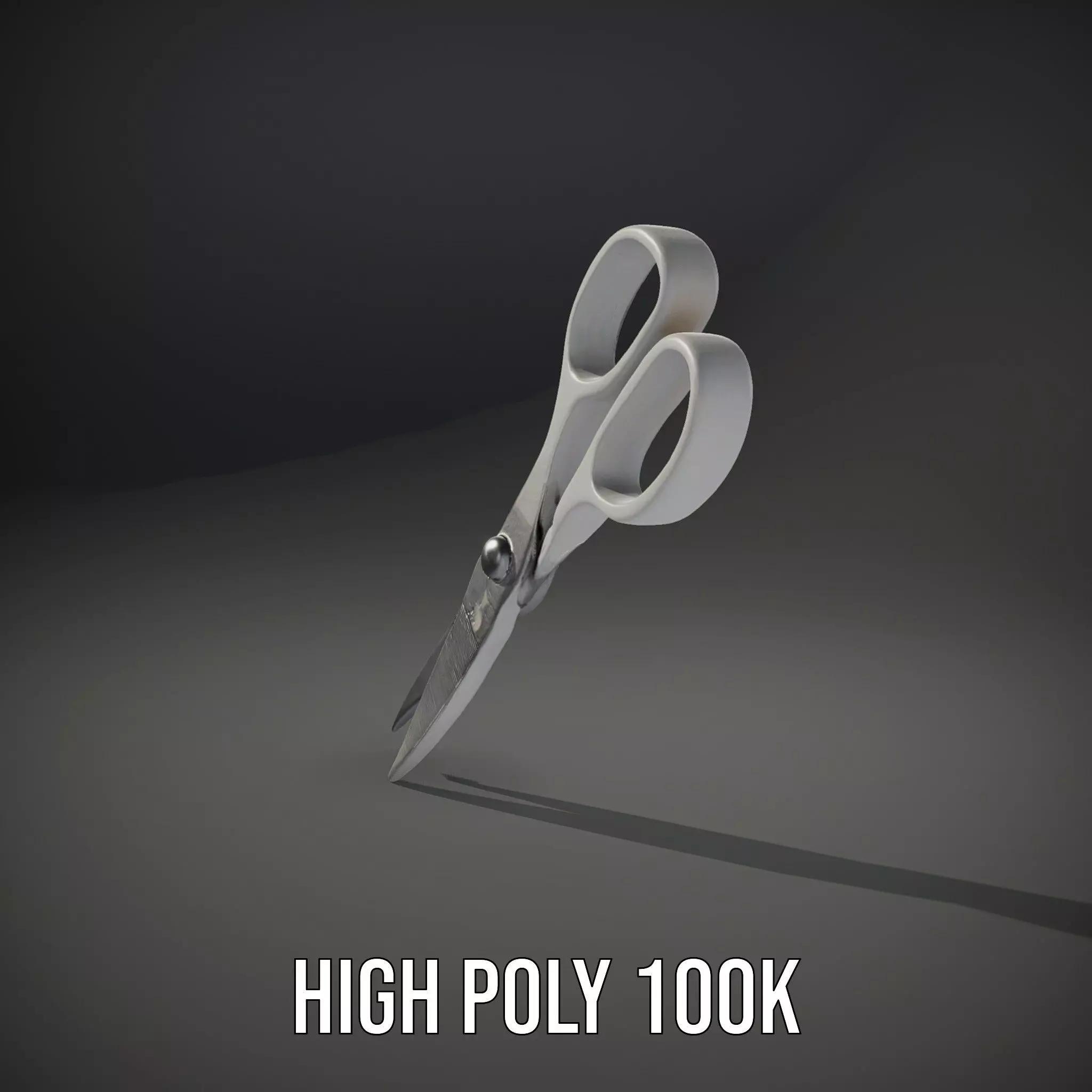 Sleek Stainless Scissors model pack Low-poly 3D model_11