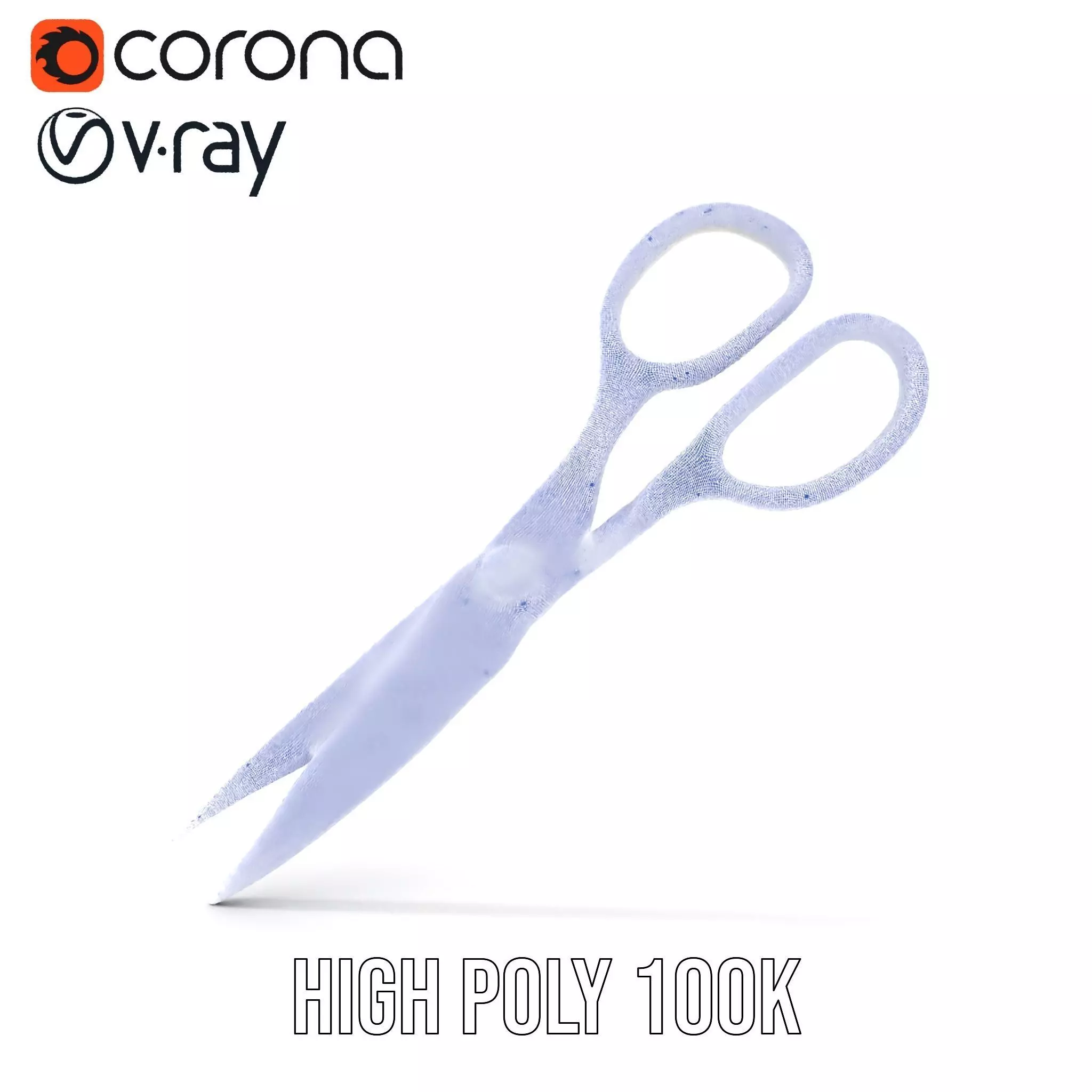 Sleek Stainless Scissors model pack Low-poly 3D model_33