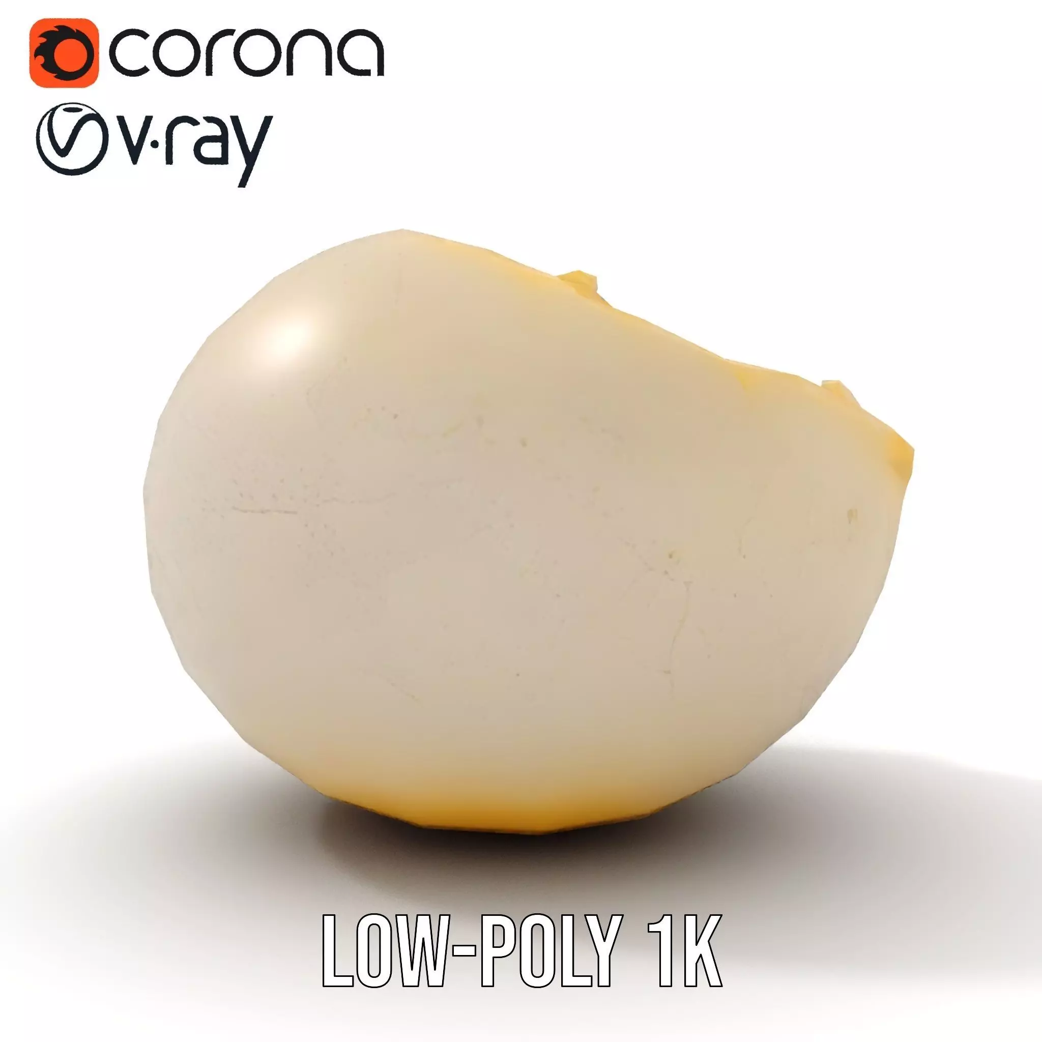 Cracked Eggshell model pack Low-poly 3D model_13