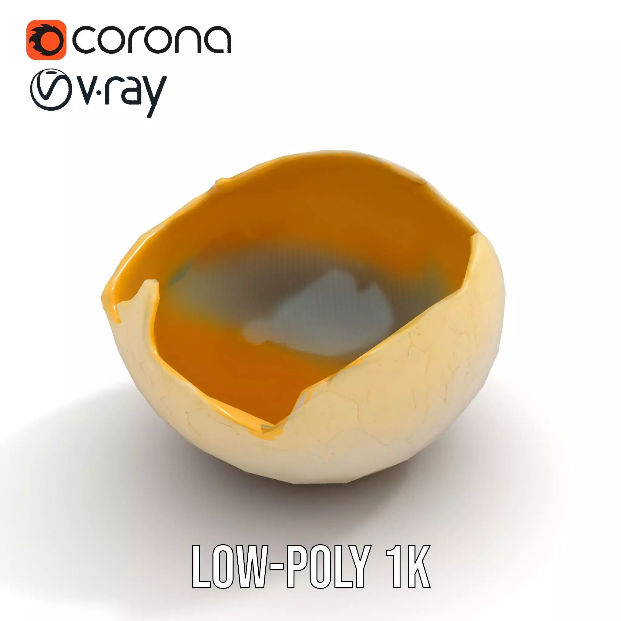 Cracked Eggshell model pack Low-poly 3D model_23