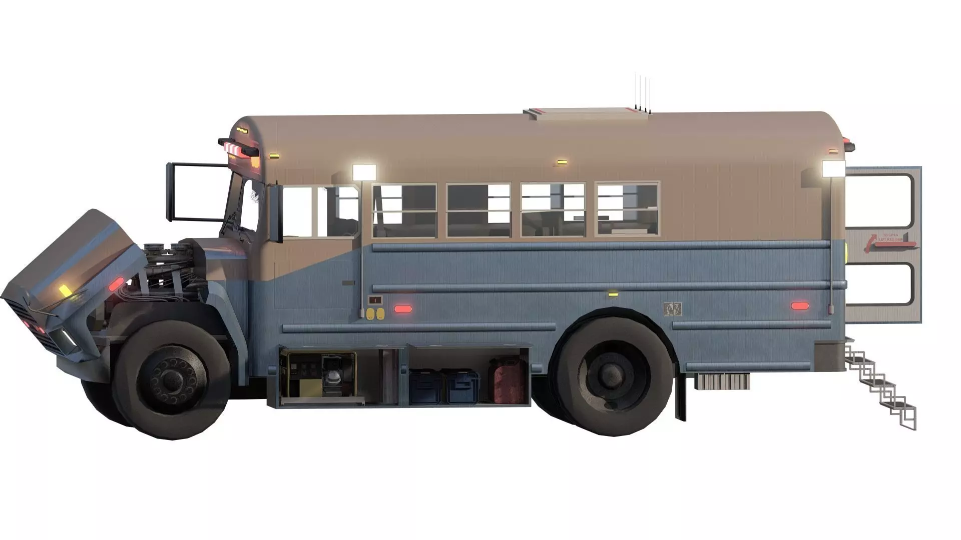 CONVERTED RESCUE BUS 3D model_7