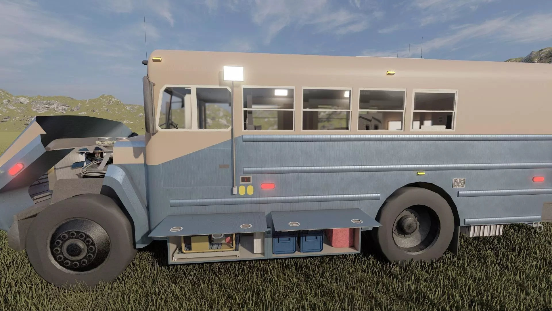 CONVERTED RESCUE BUS 3D model_9