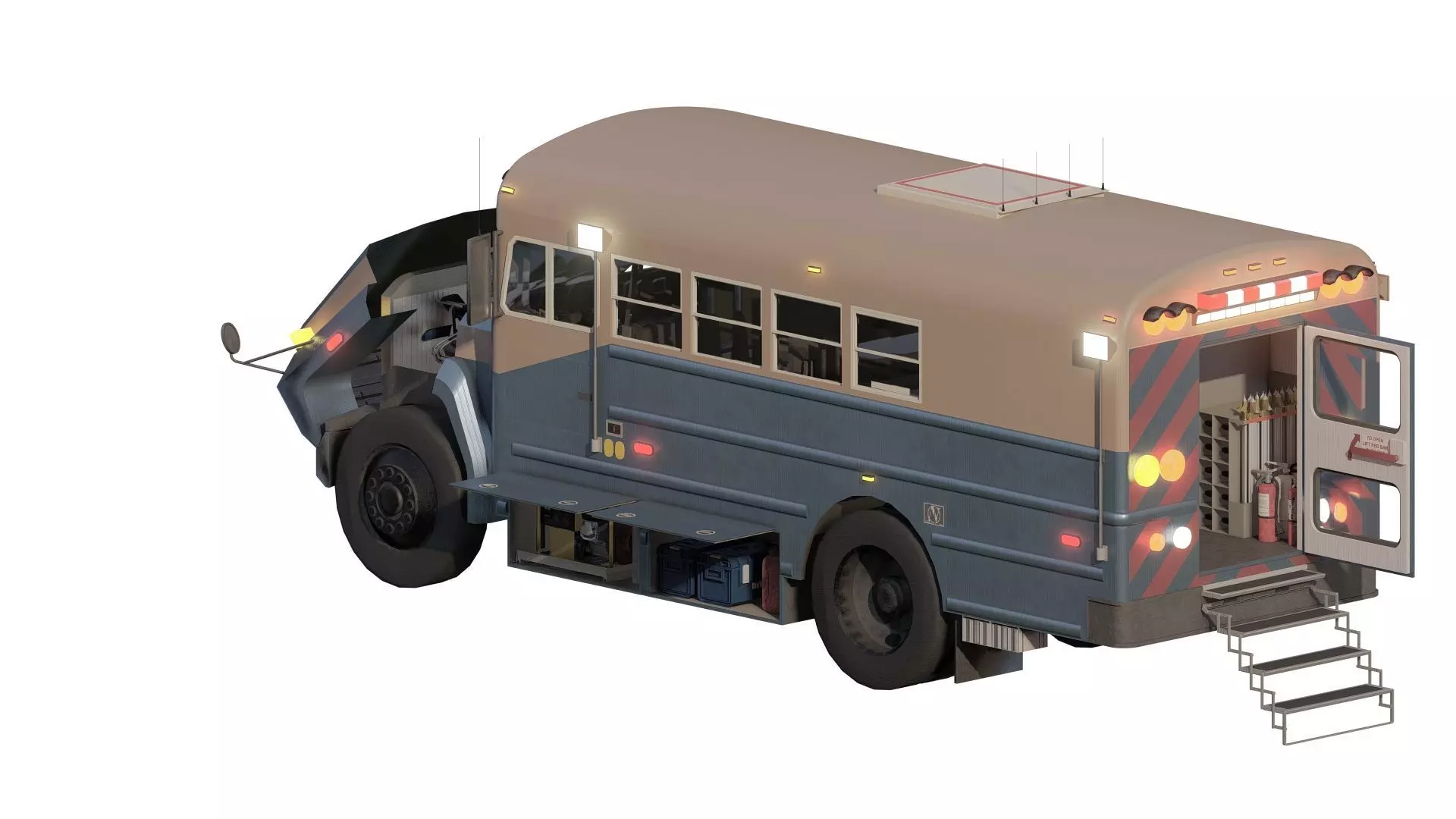CONVERTED RESCUE BUS 3D model_6