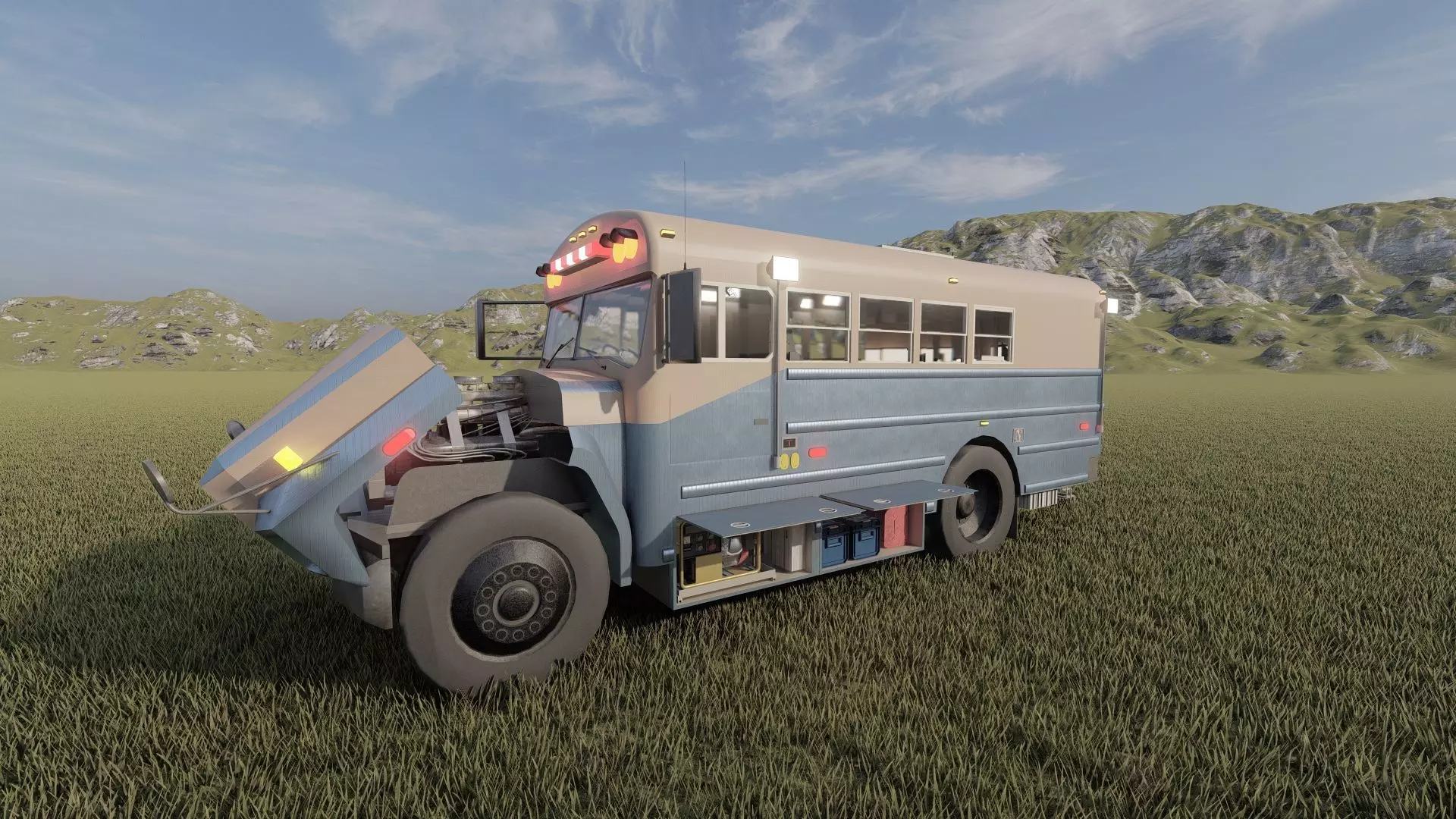 CONVERTED RESCUE BUS 3D model_8