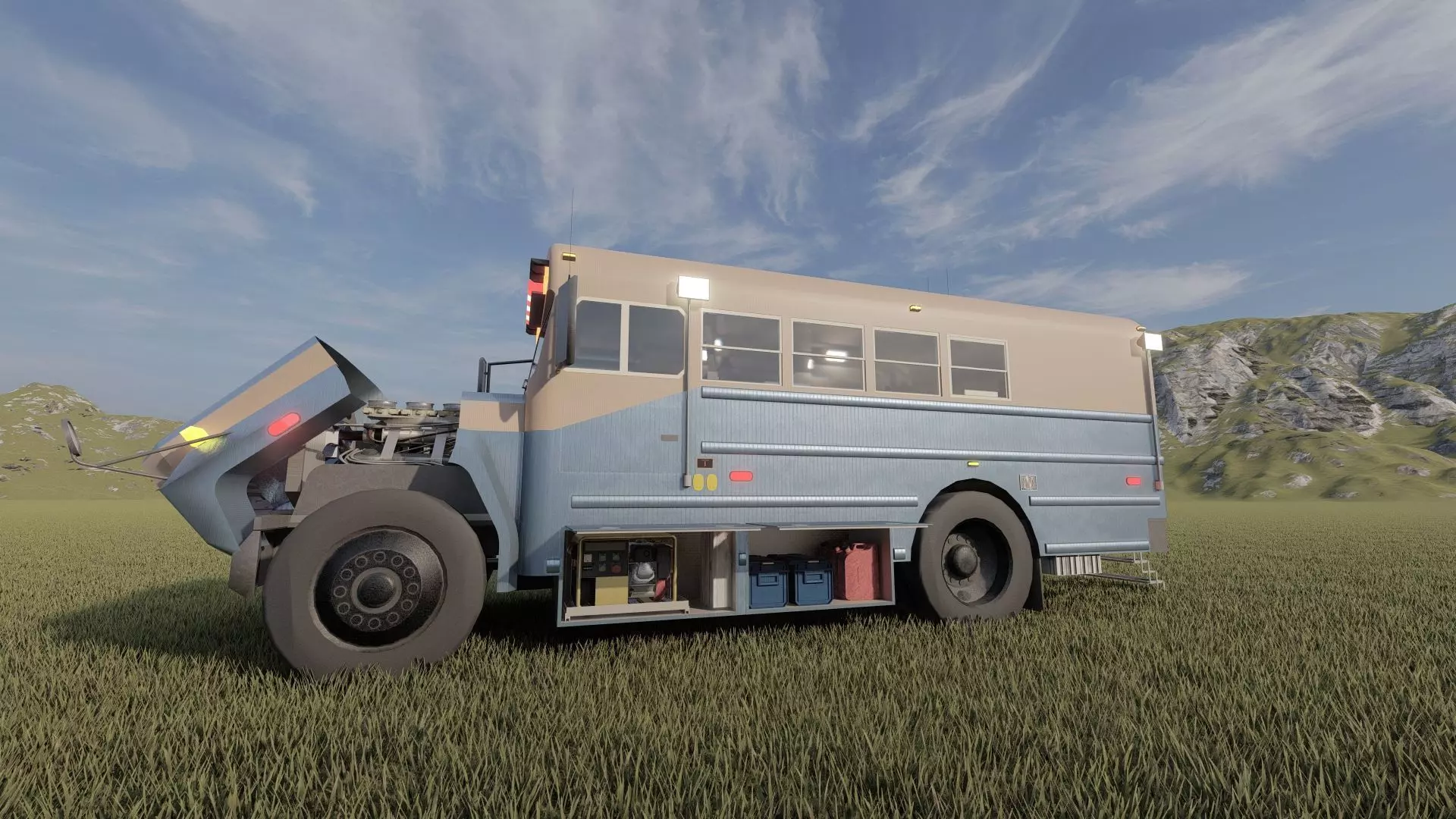 CONVERTED RESCUE BUS 3D model_35