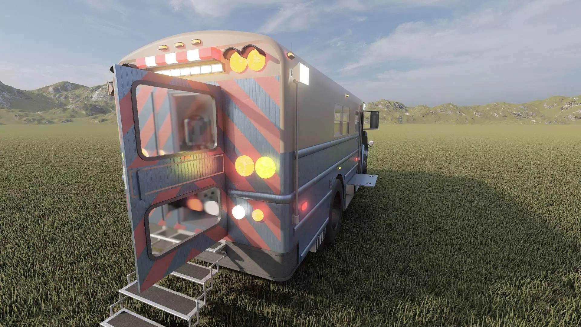 CONVERTED RESCUE BUS 3D model_15