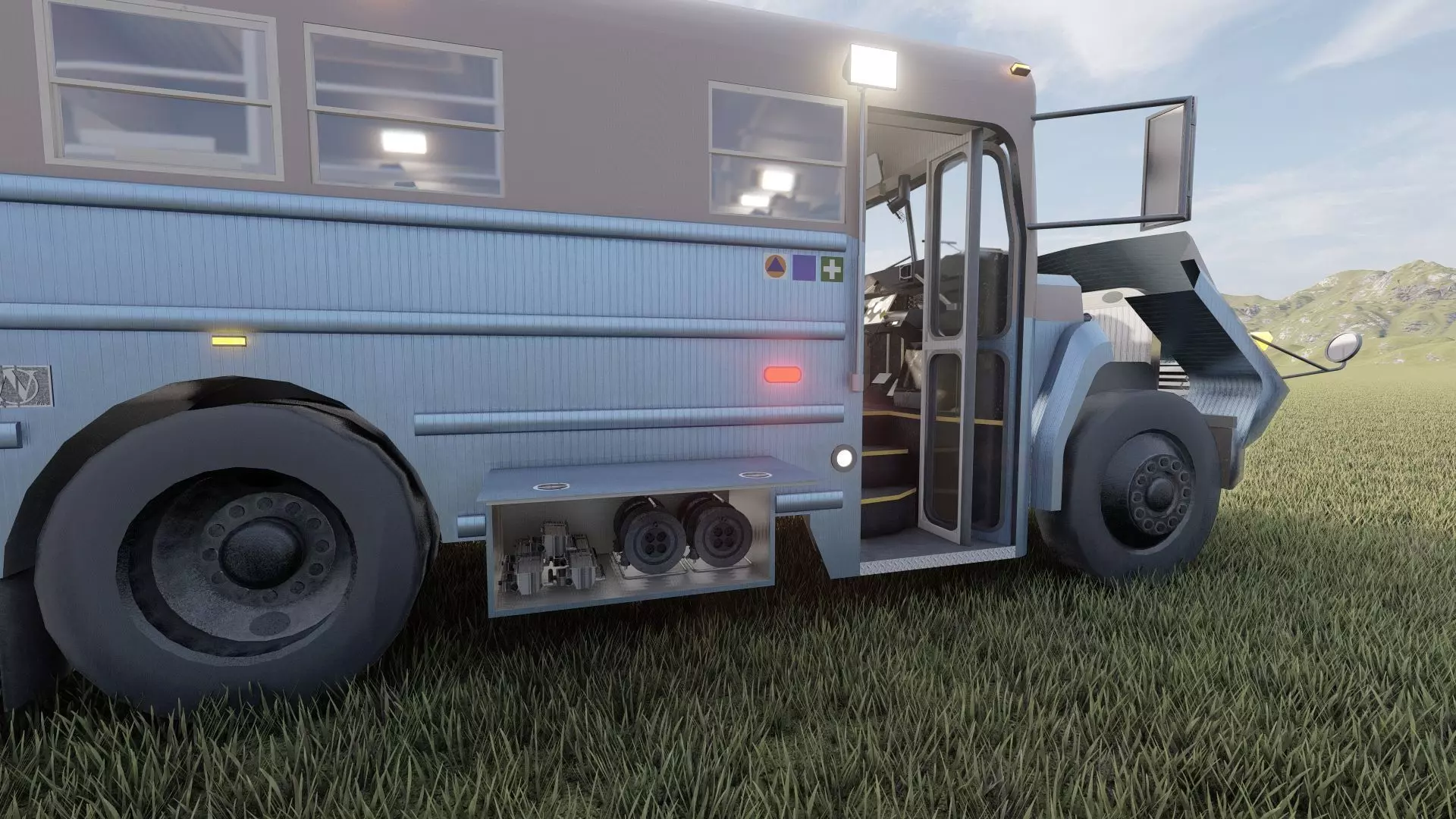 CONVERTED RESCUE BUS 3D model_17