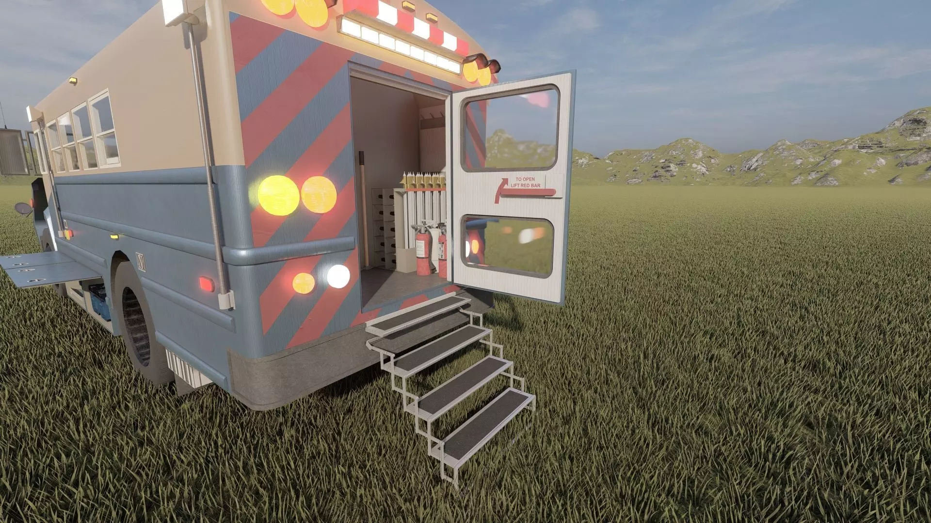 CONVERTED RESCUE BUS 3D model_11