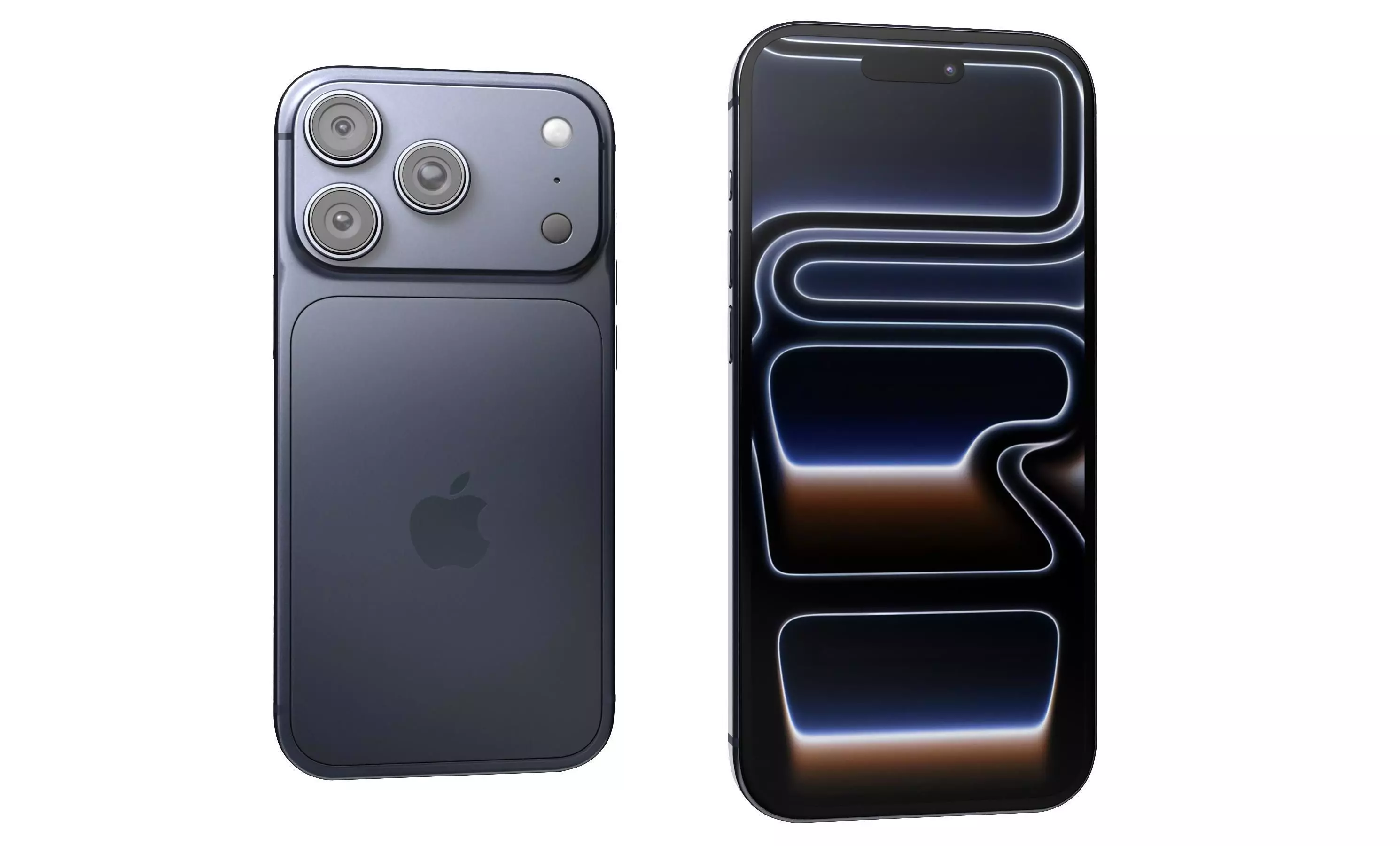 Apple iPhone 17 Pro Deep Blue 3D model_2