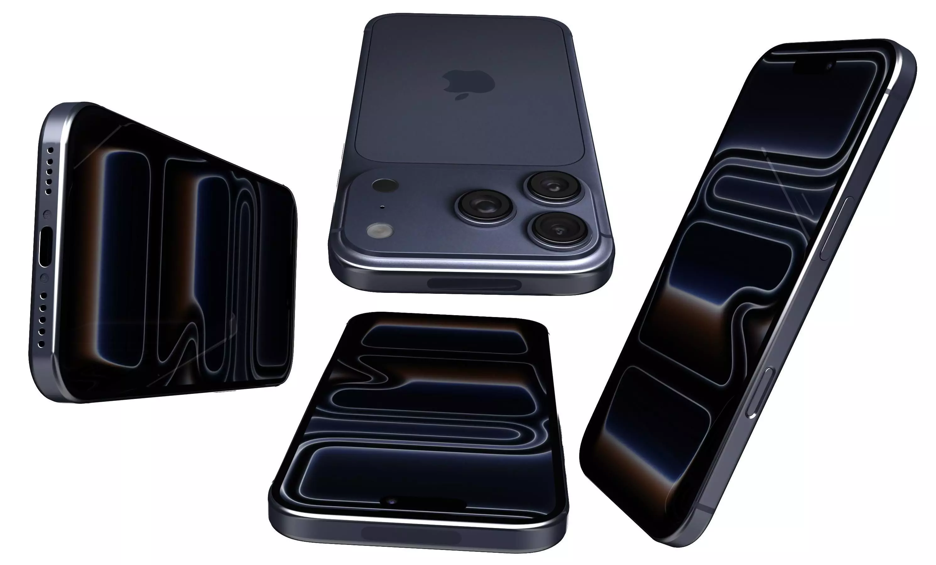 Apple iPhone 17 Pro Deep Blue 3D model_17