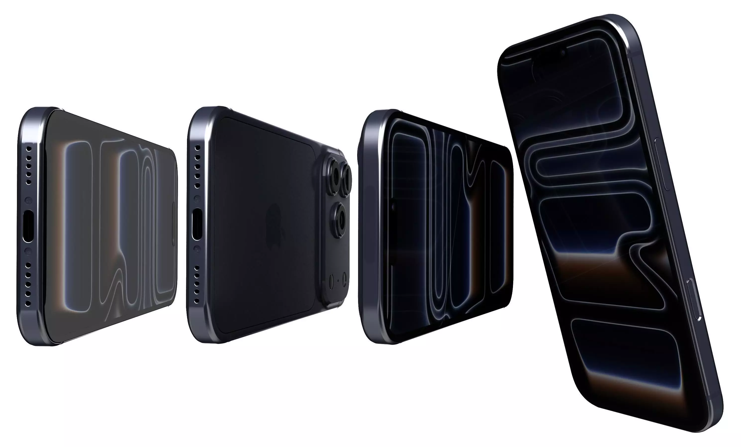 Apple iPhone 17 Pro Deep Blue 3D model_13