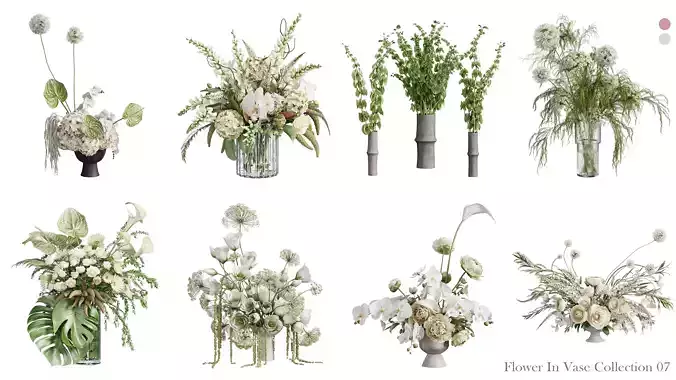 Flower In Vase Collection 07 