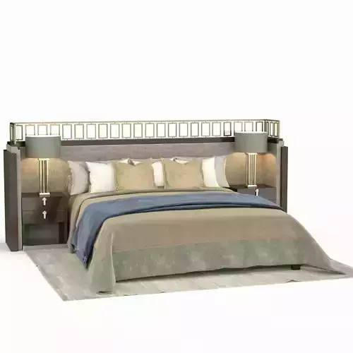 A bed in a modern style