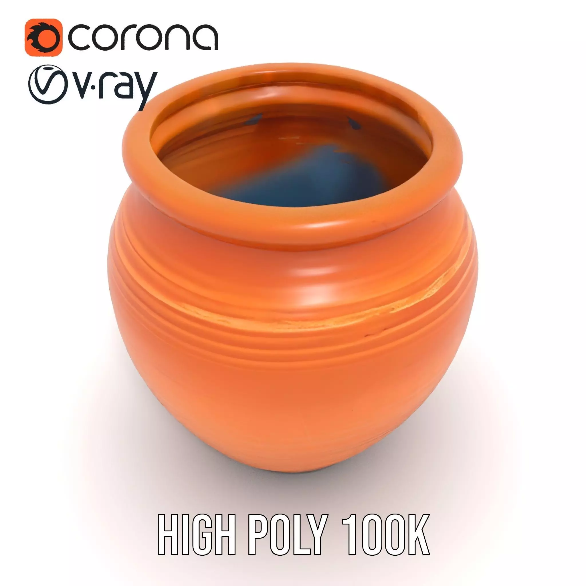 Terracotta Vase model pack Low-poly 3D model_16