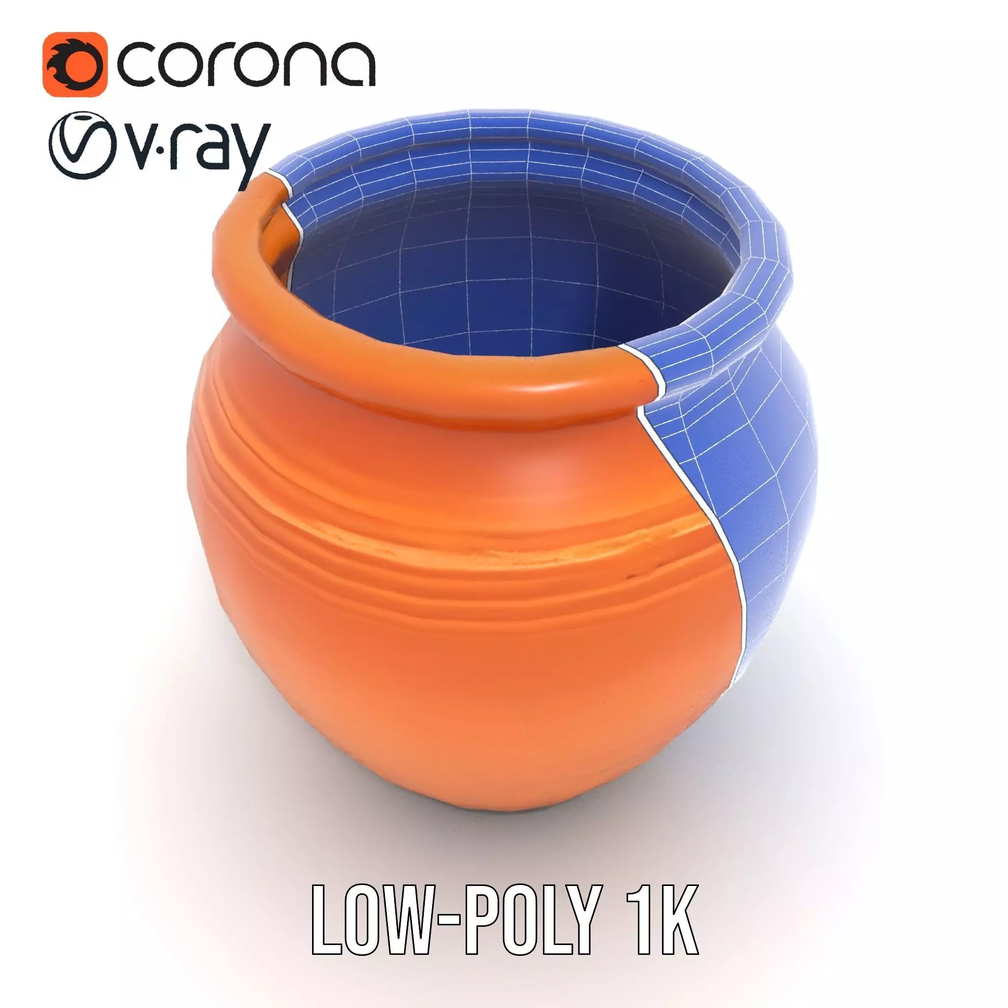 Terracotta Vase model pack Low-poly 3D model_18