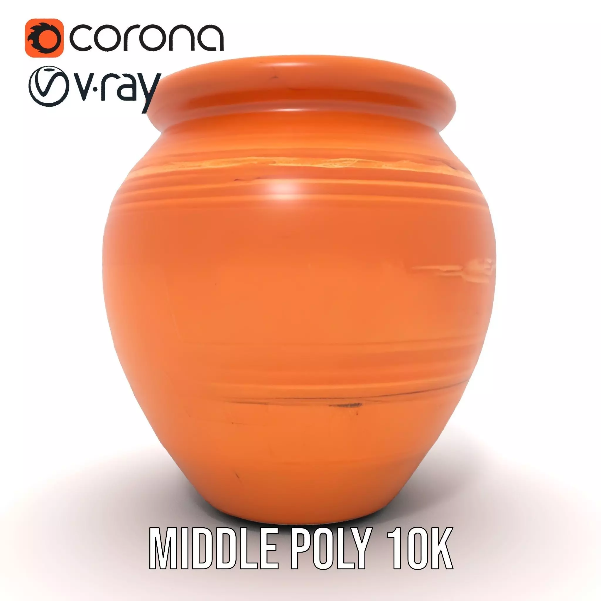 Terracotta Vase model pack Low-poly 3D model_7