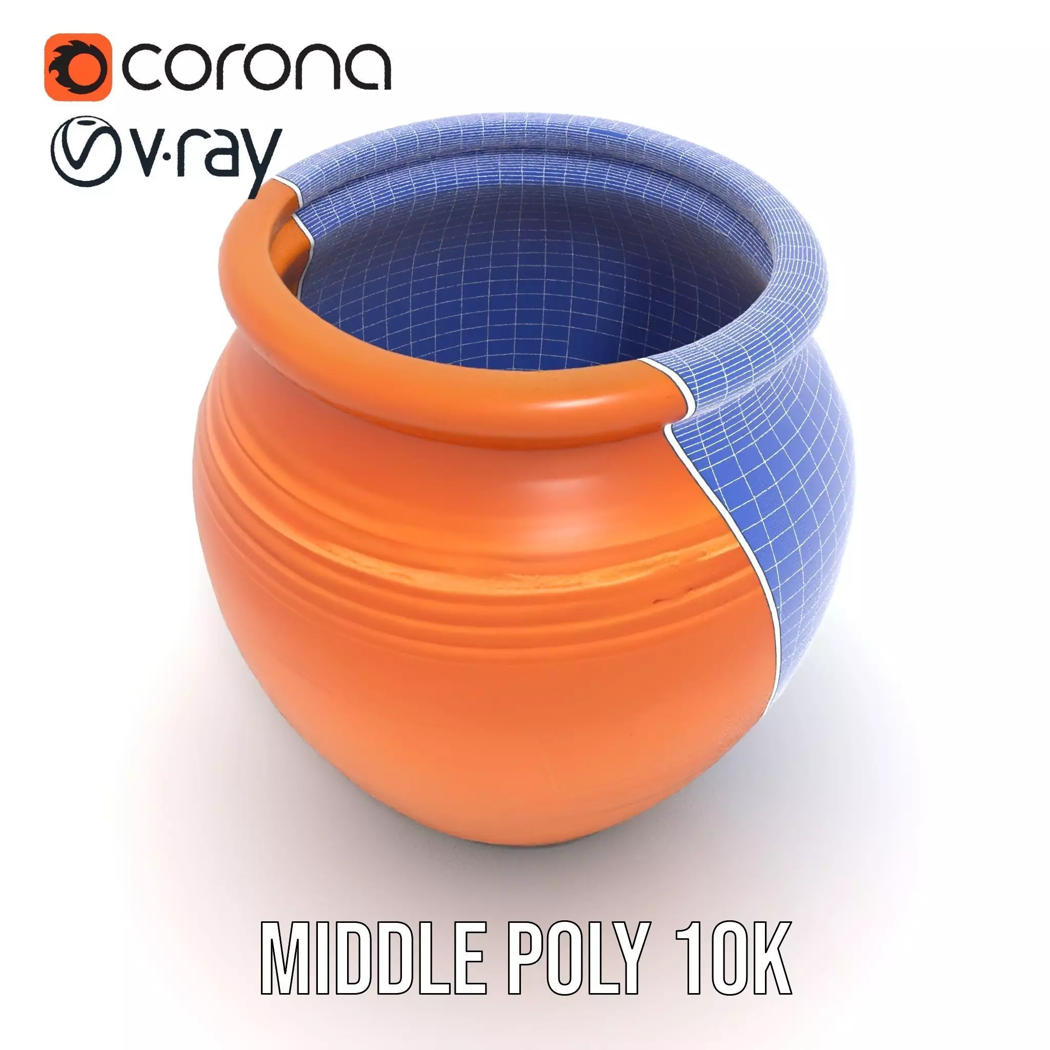 Terracotta Vase model pack Low-poly 3D model_22