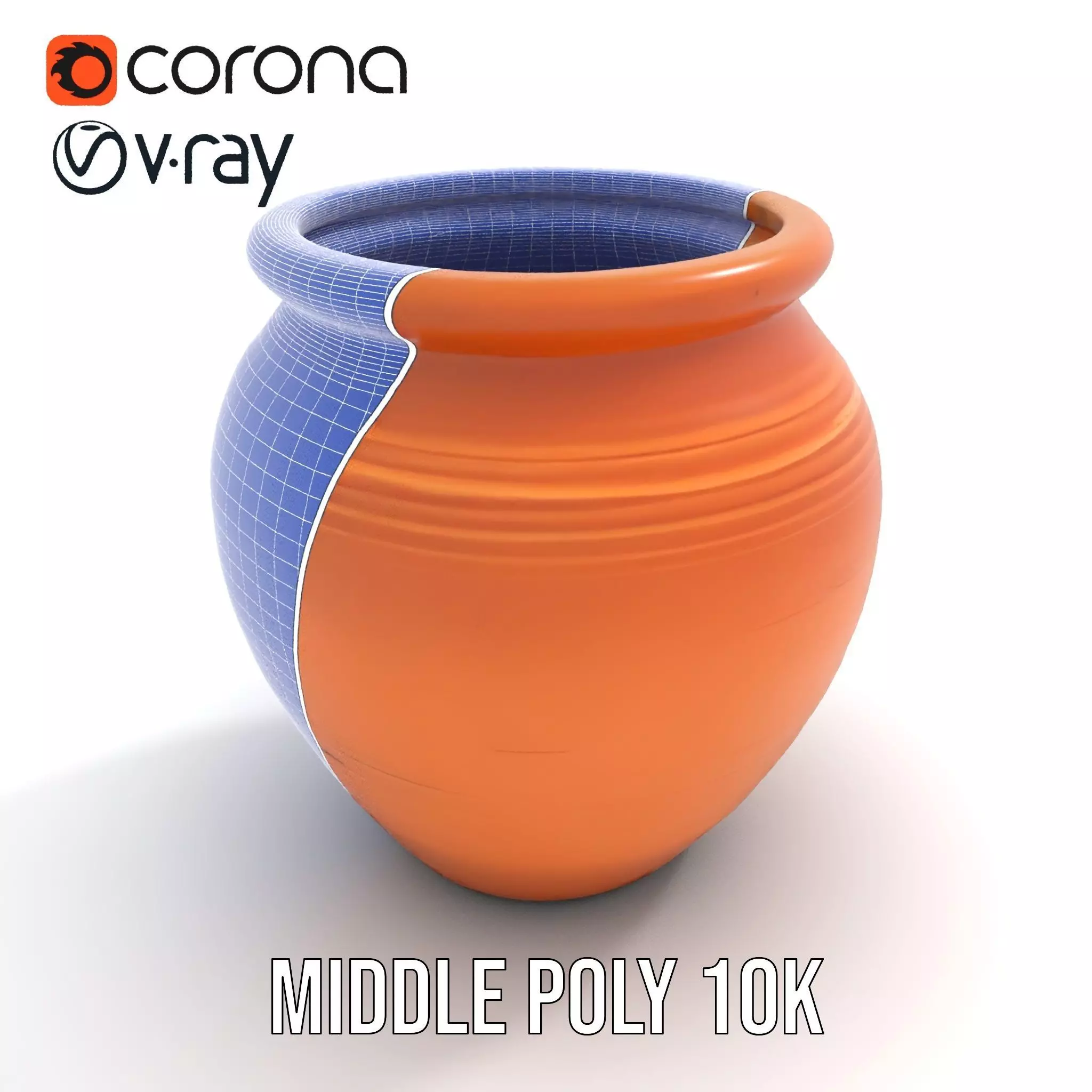 Terracotta Vase model pack Low-poly 3D model_14