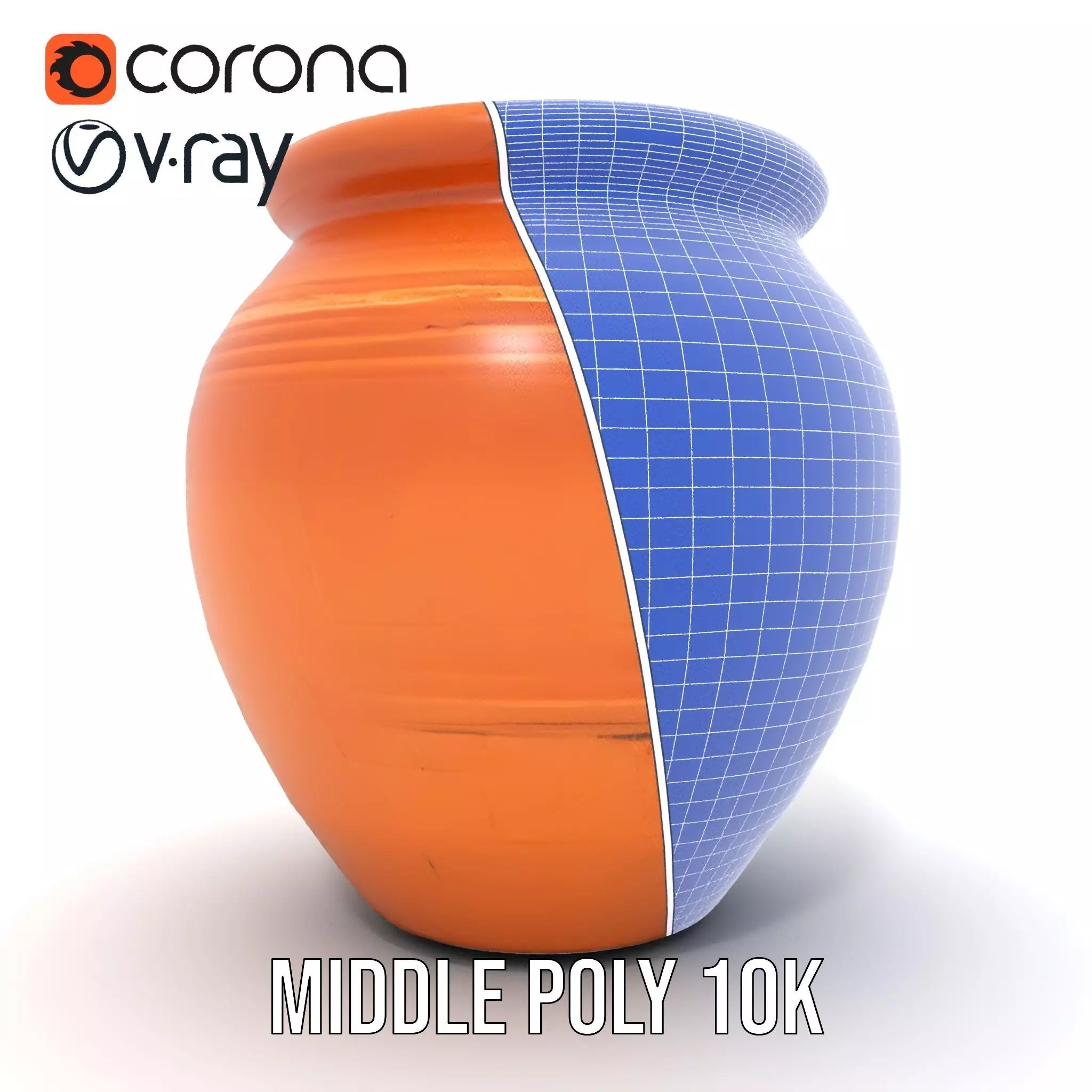 Terracotta Vase model pack Low-poly 3D model_30