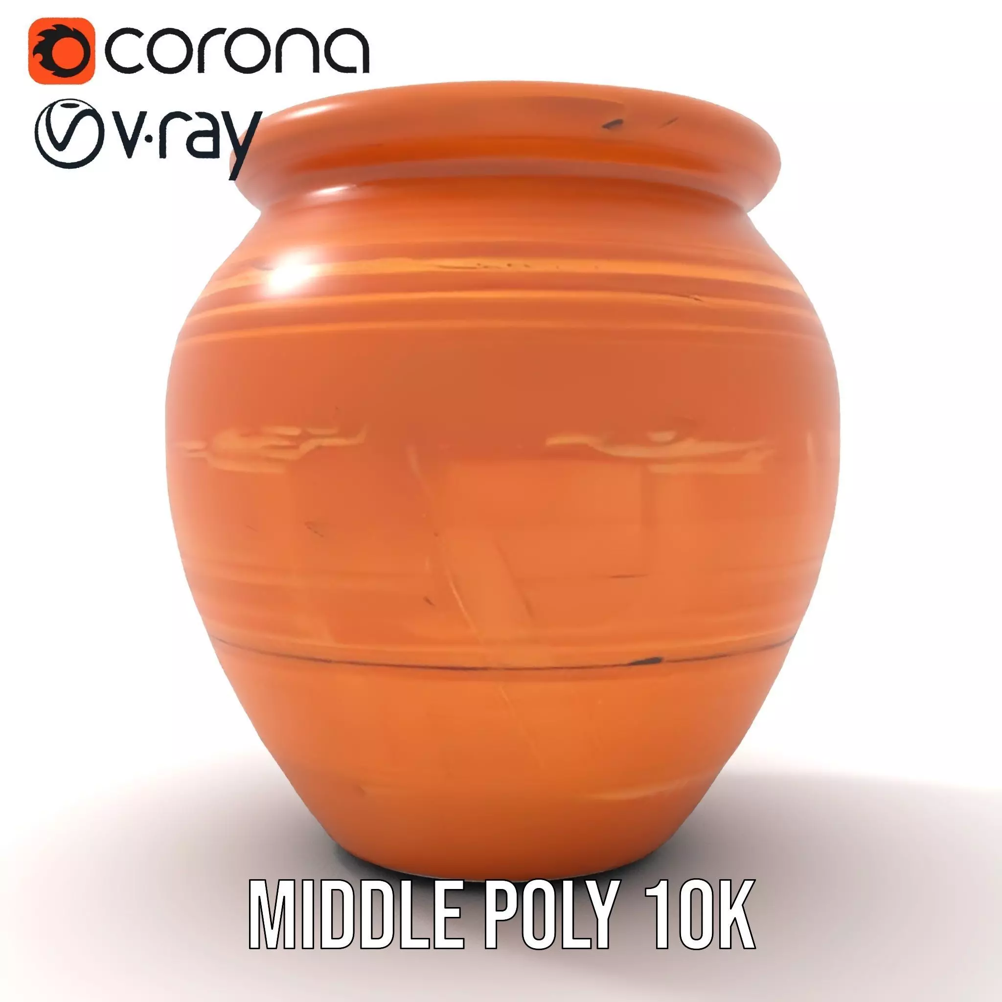 Terracotta Vase model pack Low-poly 3D model_24