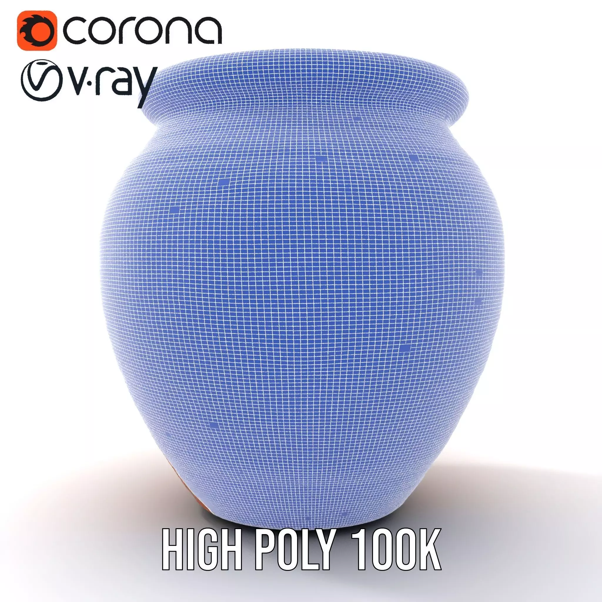 Terracotta Vase model pack Low-poly 3D model_34