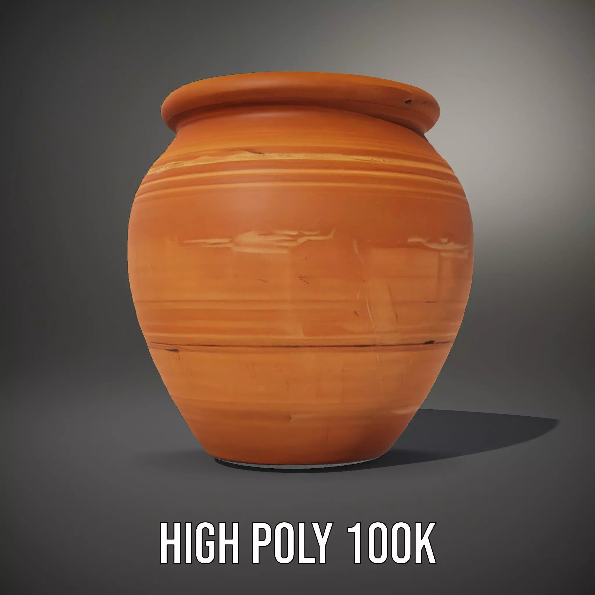 Terracotta Vase model pack Low-poly 3D model_11