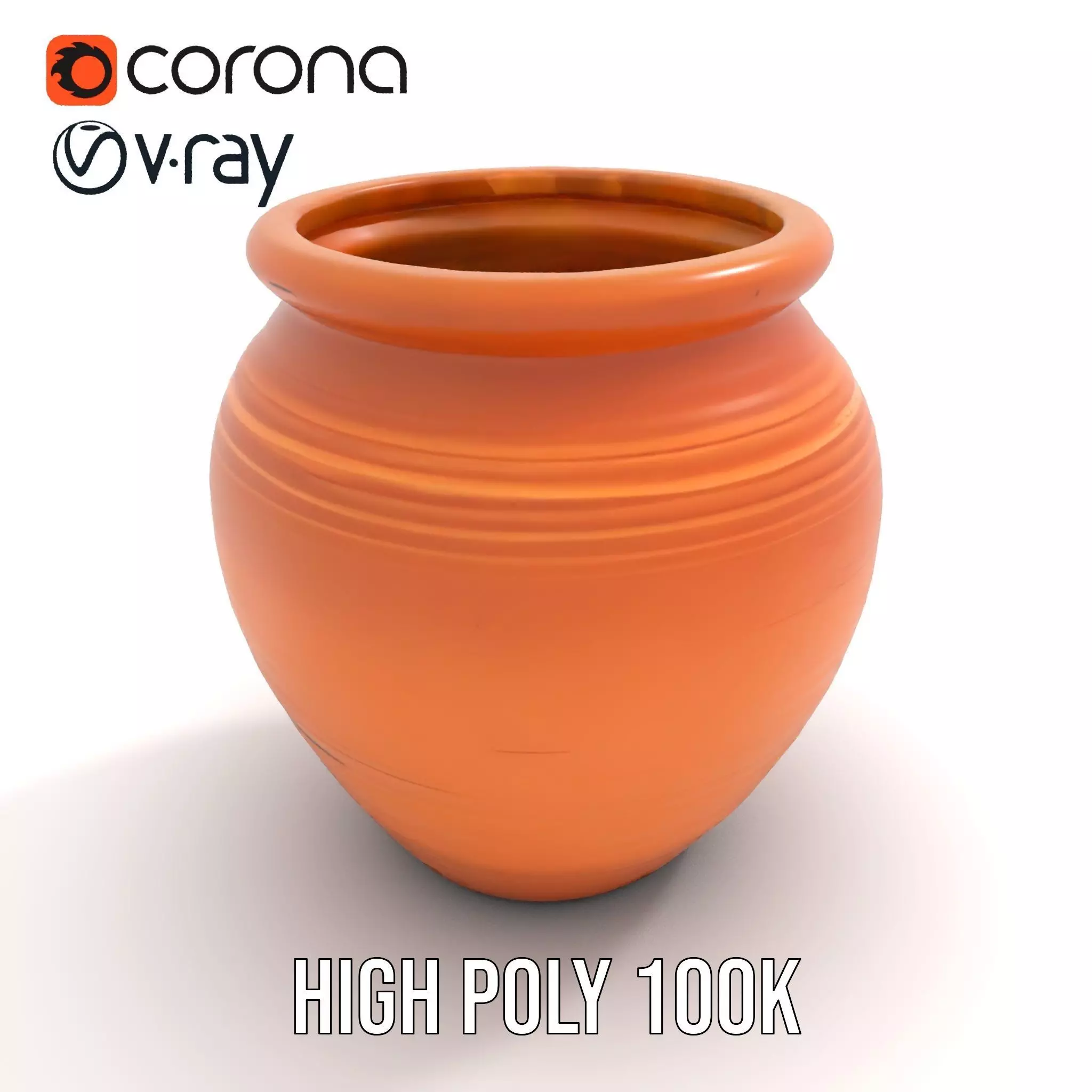 Terracotta Vase model pack Low-poly 3D model_29