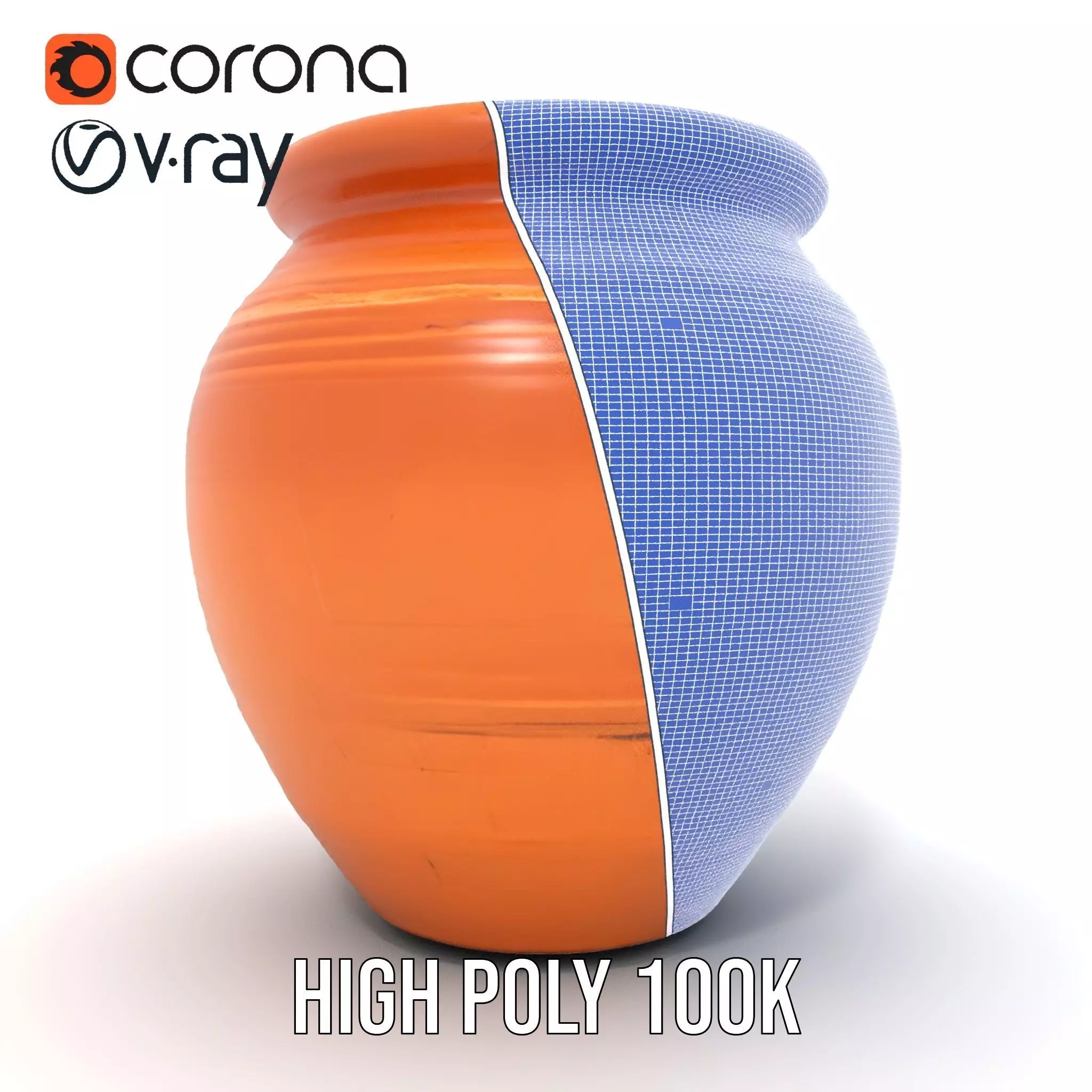 Terracotta Vase model pack Low-poly 3D model_35