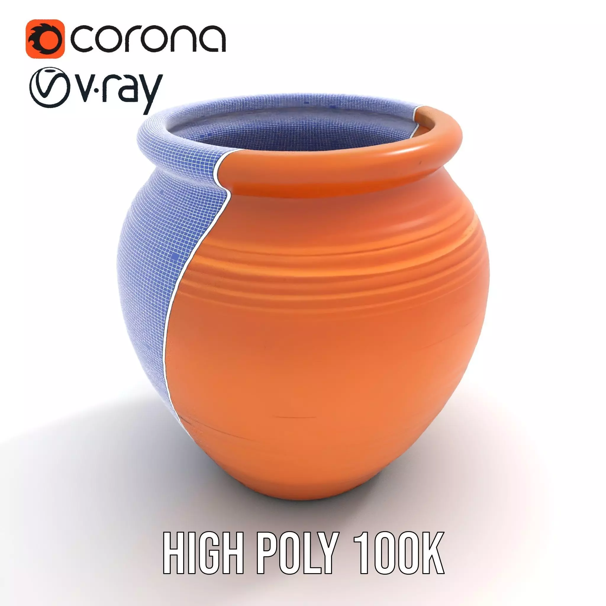 Terracotta Vase model pack Low-poly 3D model_32