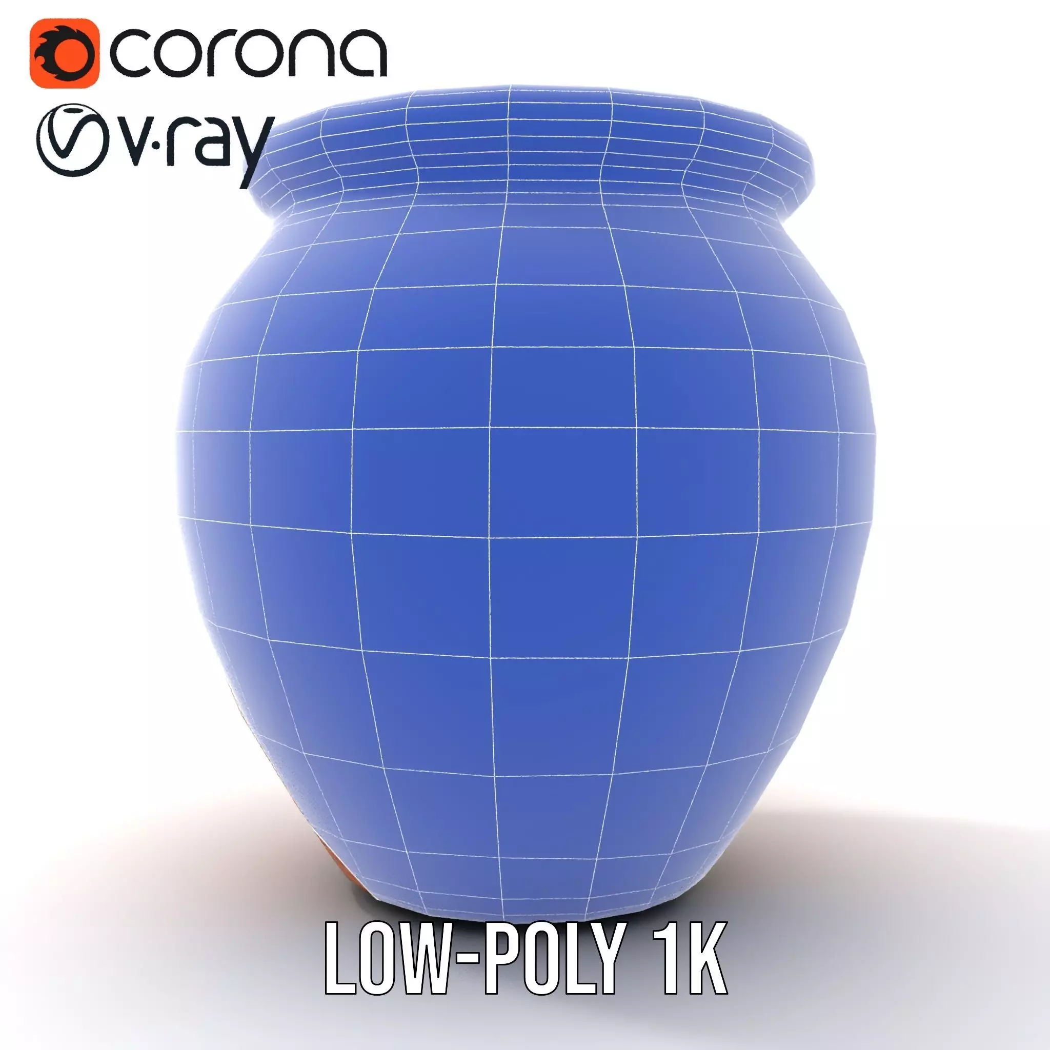Terracotta Vase model pack Low-poly 3D model_28