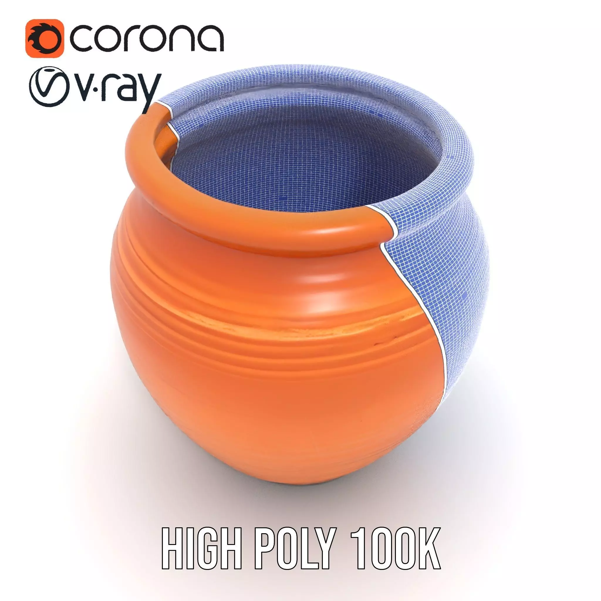 Terracotta Vase model pack Low-poly 3D model_33