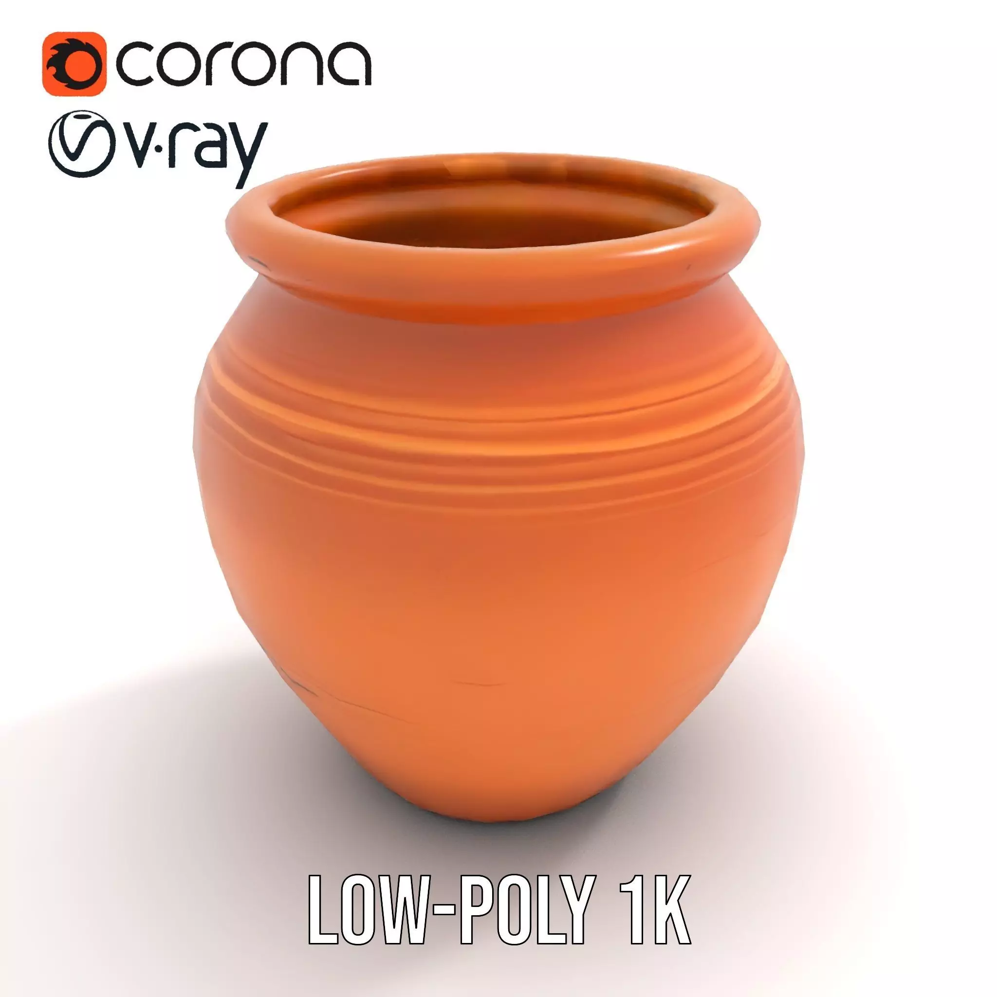 Terracotta Vase model pack Low-poly 3D model_25