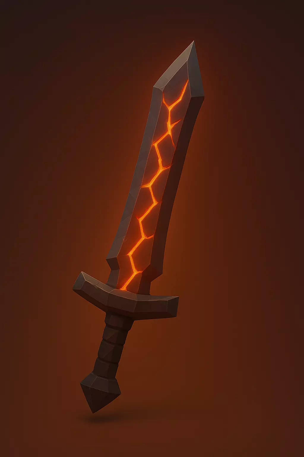 Low Poly Fire Fantasy Props Pack RPG Weapons Potions 3D print model_4