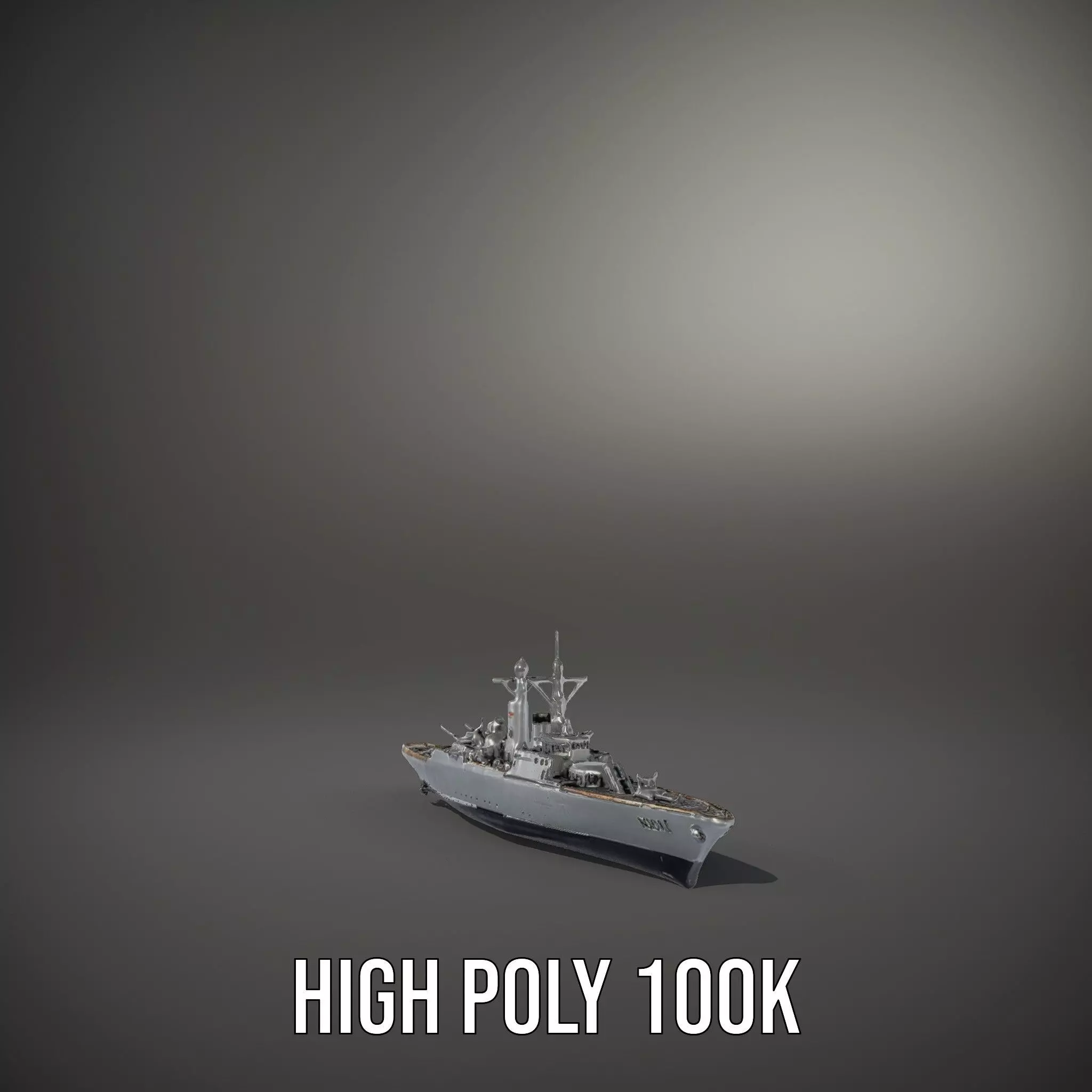 Modern Naval Cruiser model pack Low-poly 3D model_10