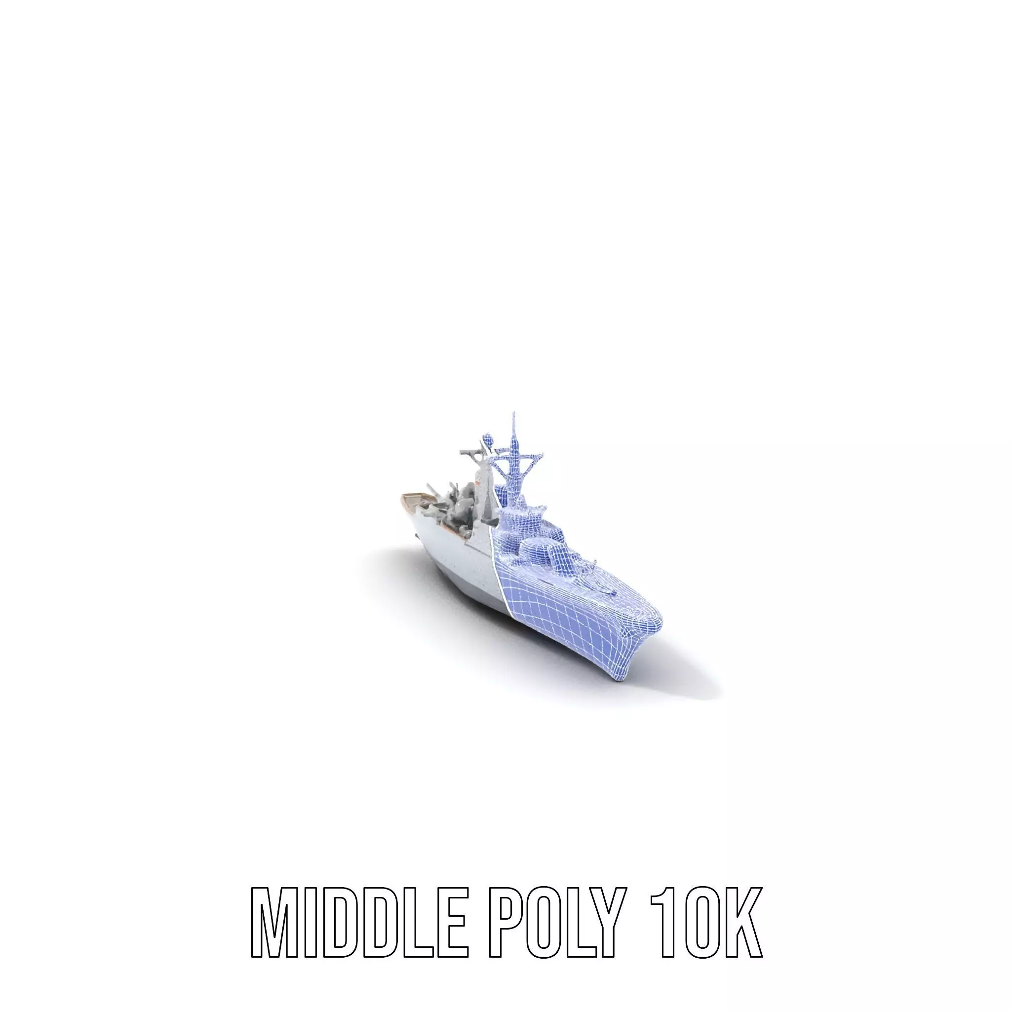 Modern Naval Cruiser model pack Low-poly 3D model_27