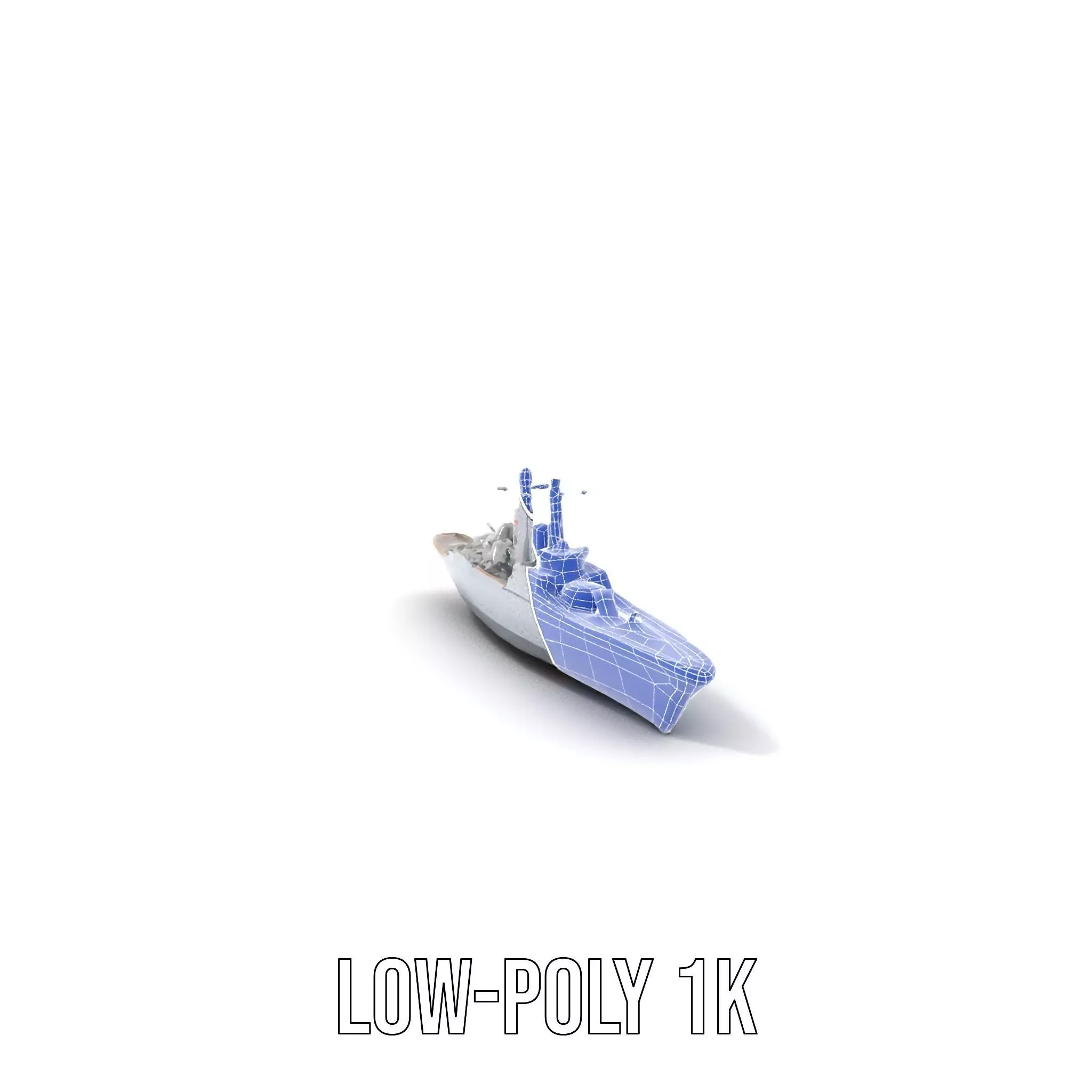 Modern Naval Cruiser model pack Low-poly 3D model_20