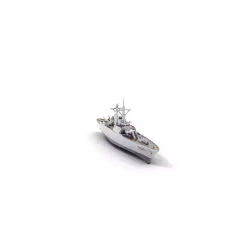 Modern Naval Cruiser model pack Low-poly 3D model