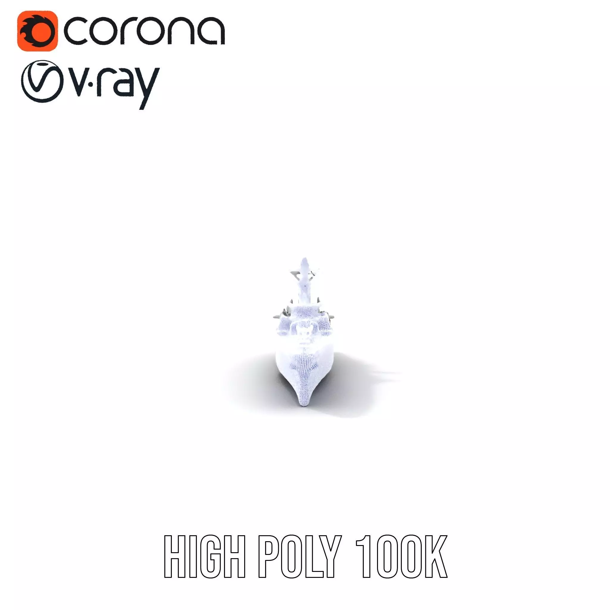 Modern Naval Cruiser model pack Low-poly 3D model_35