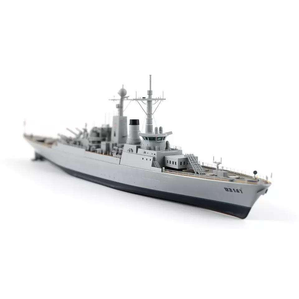 Modern Naval Cruiser model pack Low-poly 3D model_3