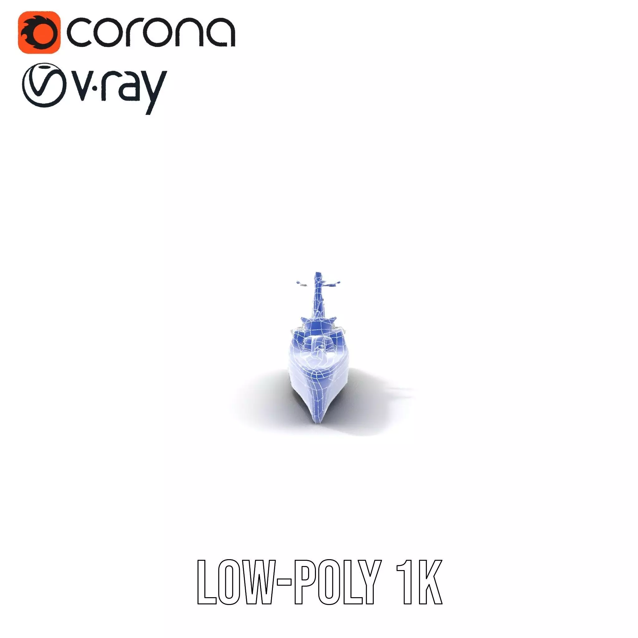 Modern Naval Cruiser model pack Low-poly 3D model_28