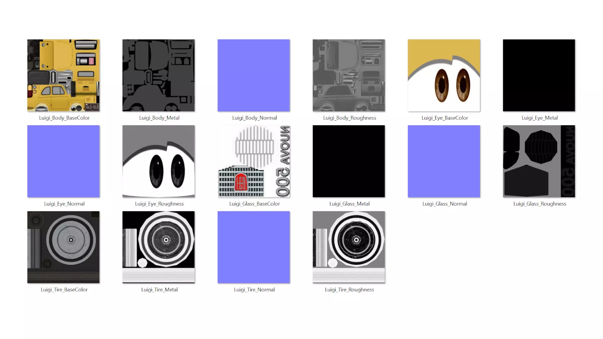 Luigi Low-poly 3D model_5