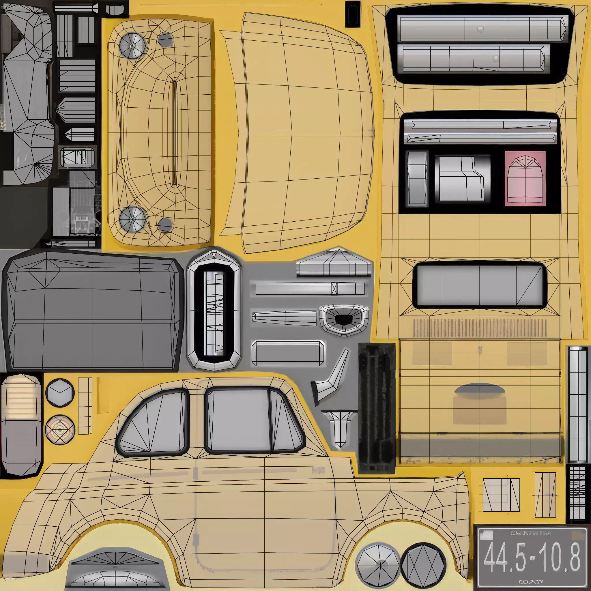 Luigi Low-poly 3D model_8